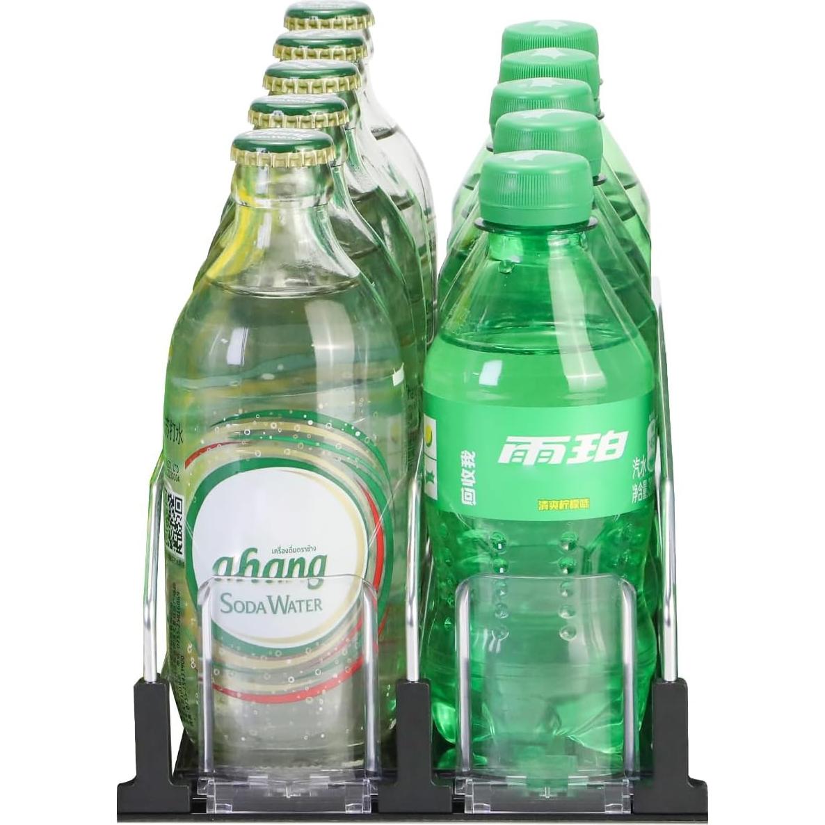 Organizador de Bebidas Herryero para Refrigerador 2 Filas 10-15 Latas