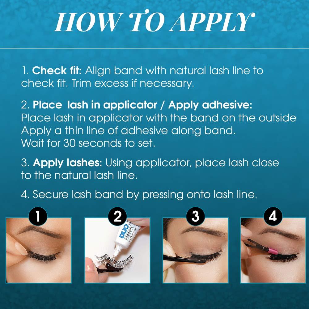 Paquete Deluxe Pestañas Postizas Ardell #120 Demi - Negro, 2 Pares