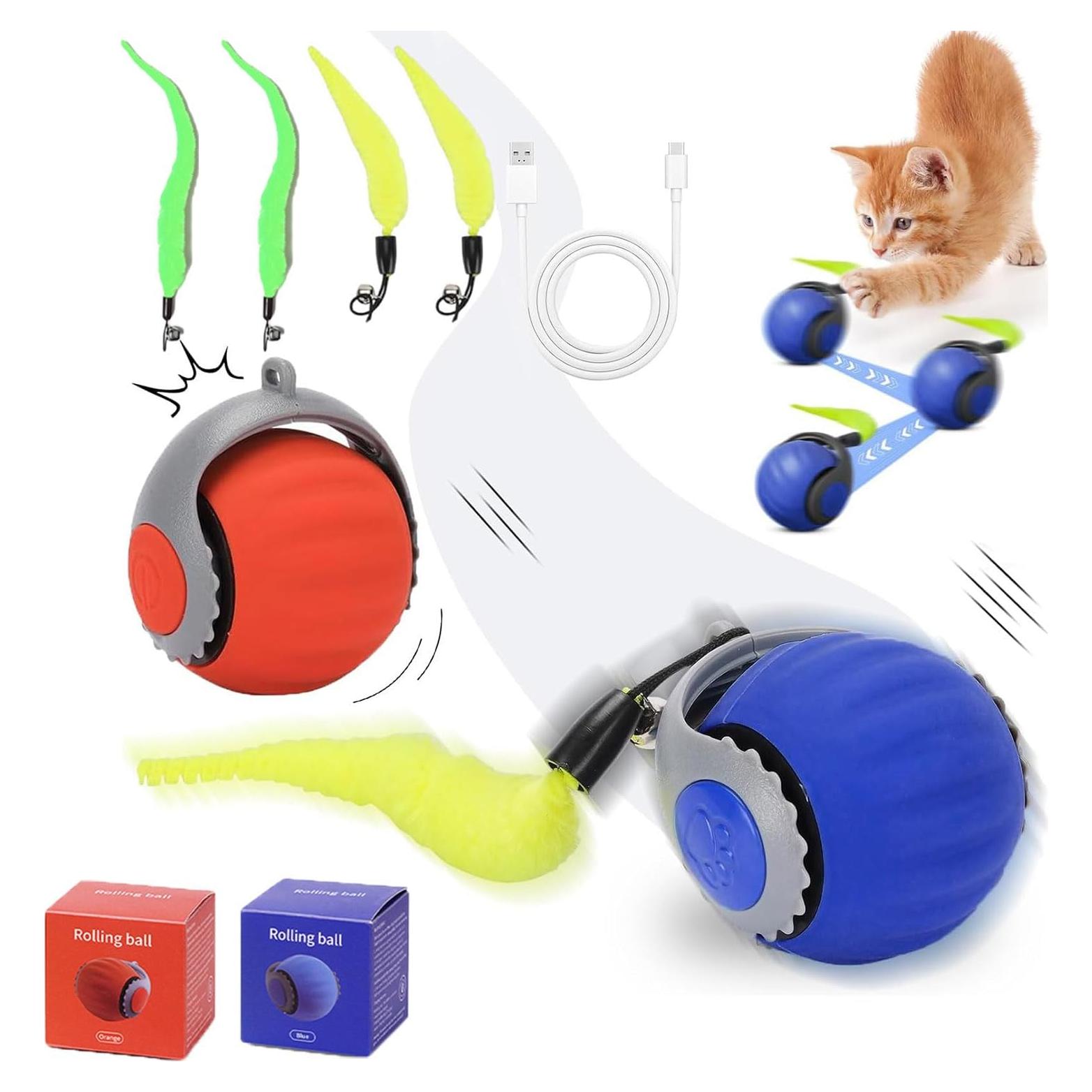 Bola Interactiva para Gatos HNP Recargable USB 2.54cm