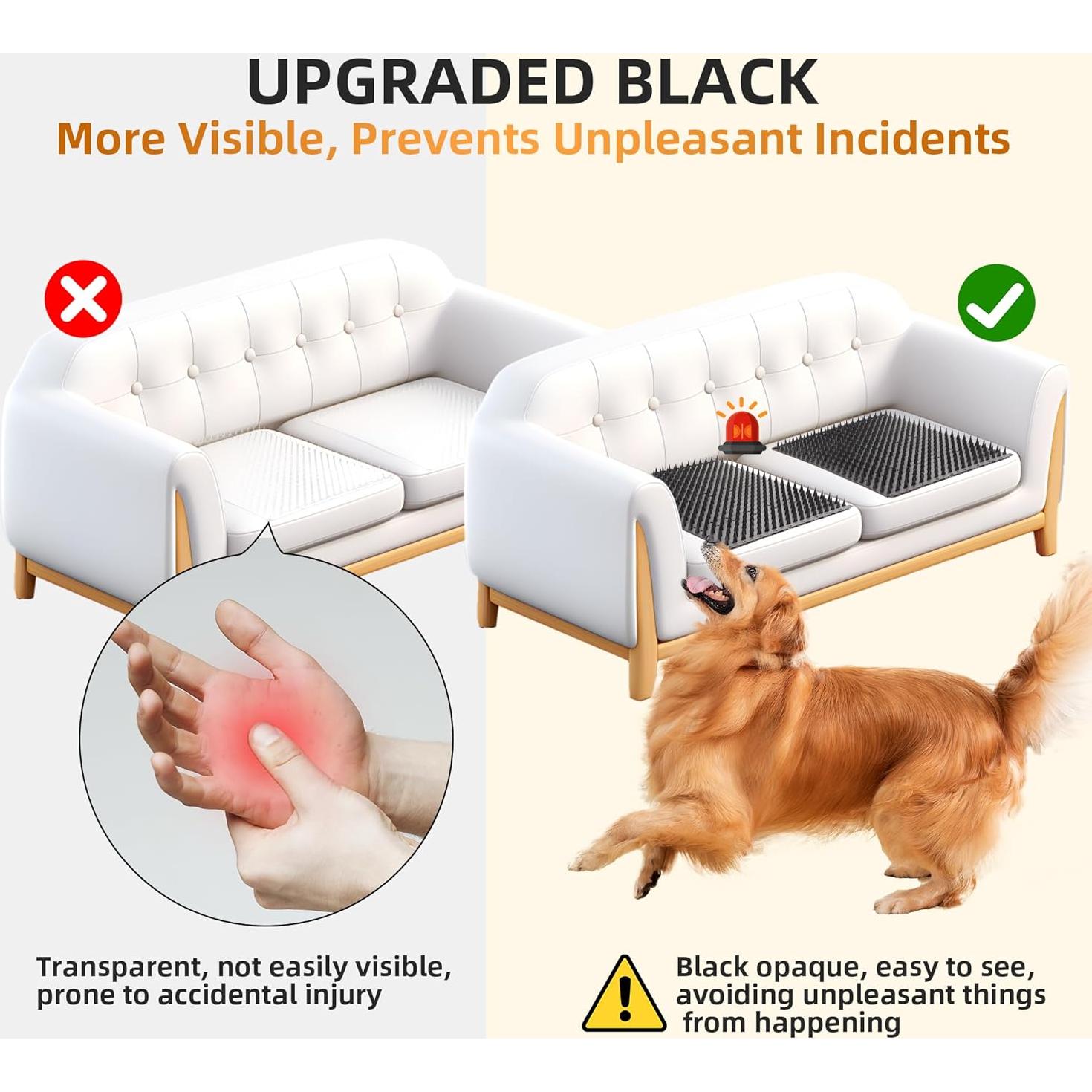 Paquete de 3 Alfombrillas Antisalto LanLfSty 42x32cm