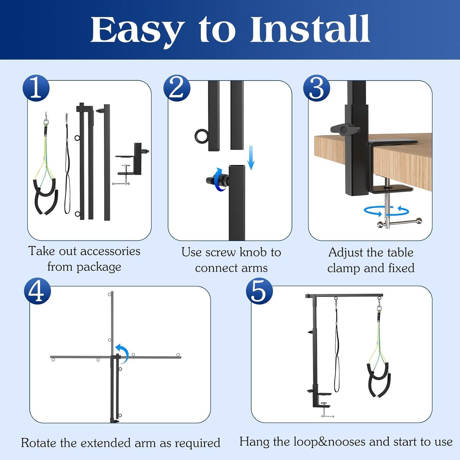 Brazo de Aseo para Mascotas Pawaboo Ajustable 74cm Negro