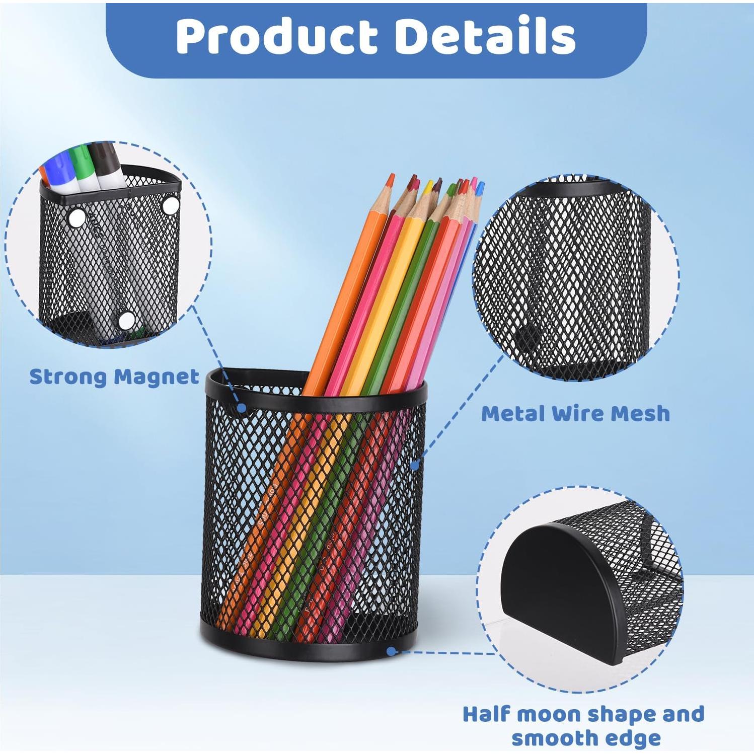 Soporte Magnético para Lápices LUCYCAZ - Paquete de 2, Negro