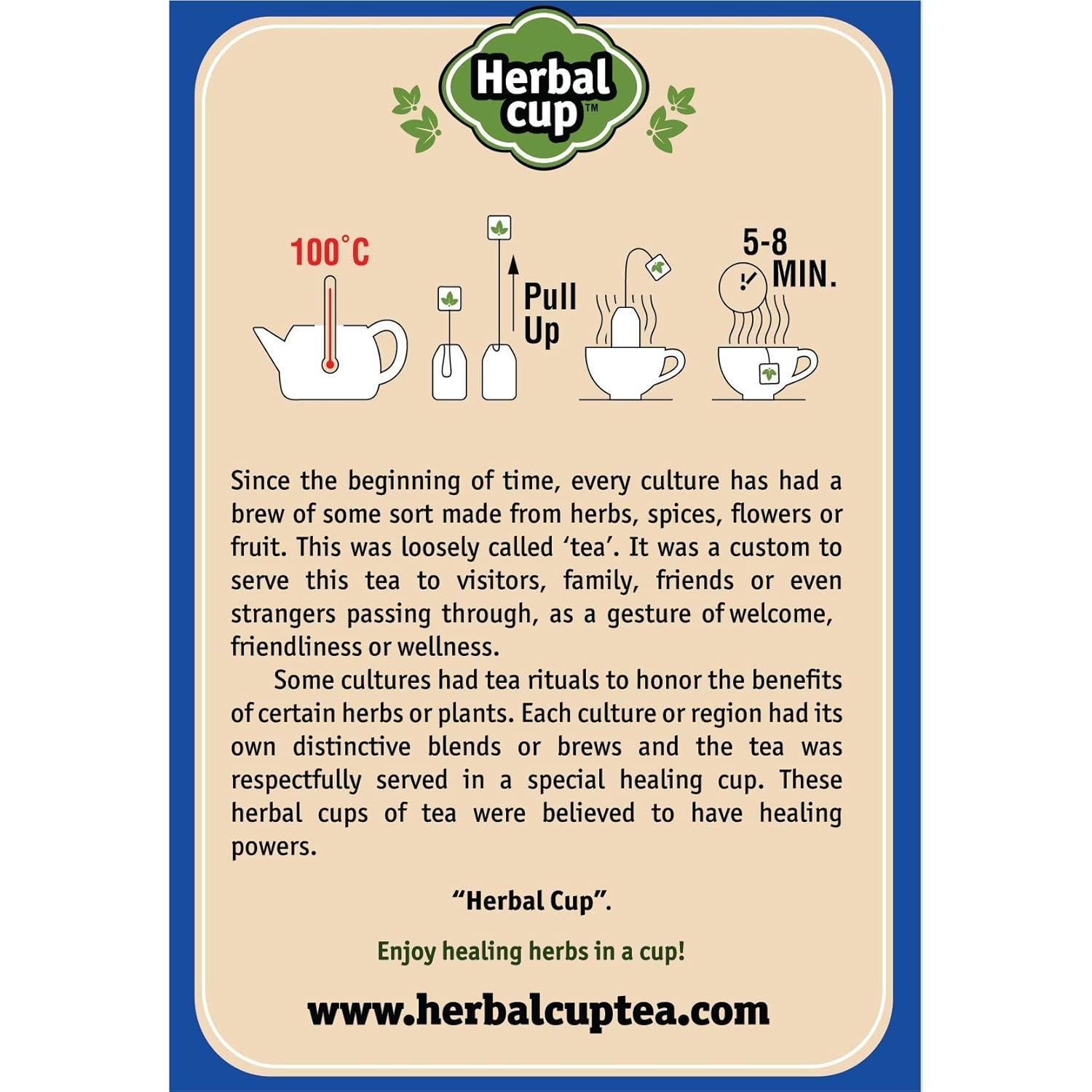 Té de Saúco Orgánico Herbal Cup, Rosa Mosqueta y Hibisco 96g