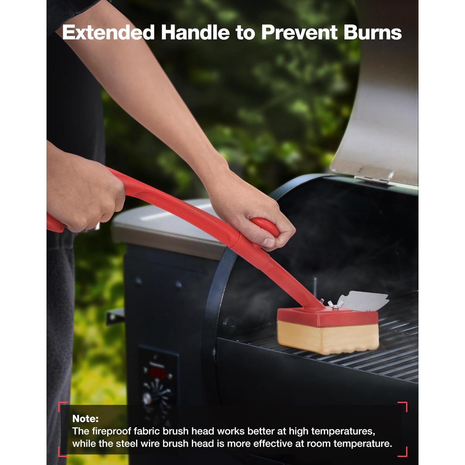 Cepillo para Parrilla Juecity Sin Cerda Reemplazable 11.9x9.9 cm