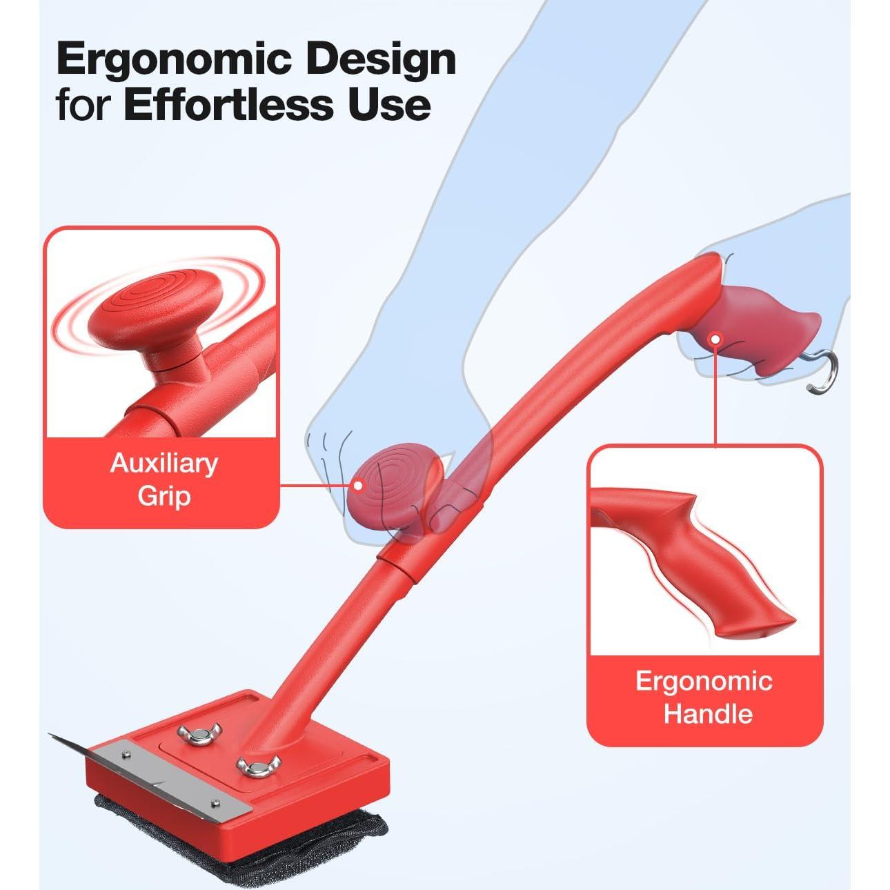 Cepillo para Parrilla Juecity Sin Cerda Reemplazable 11.9x9.9 cm