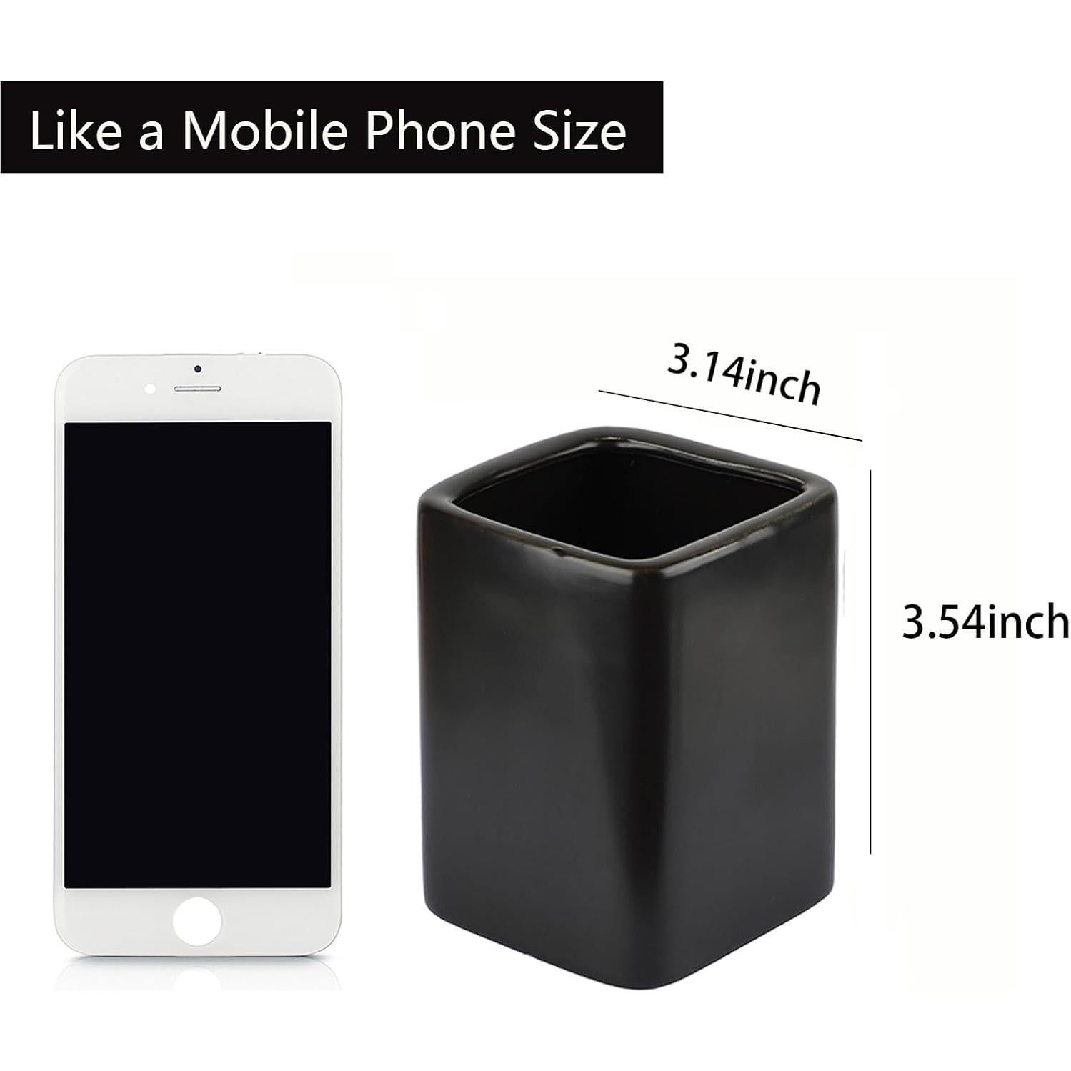 Soporte para Cepillos de Dientes Negro Louie Silna Cerámica