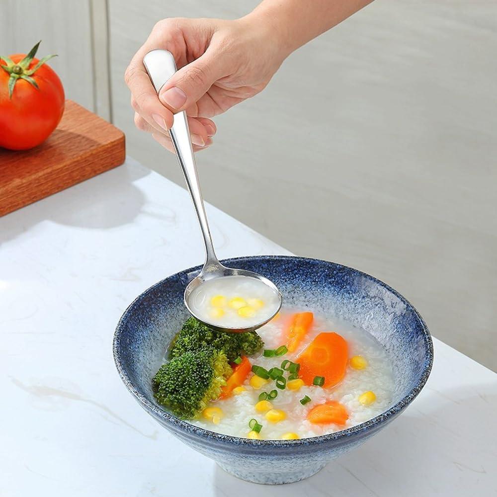 Cucharas pequeñas de acero inoxidable SUS 304 - 2 piezas 19.2 cm