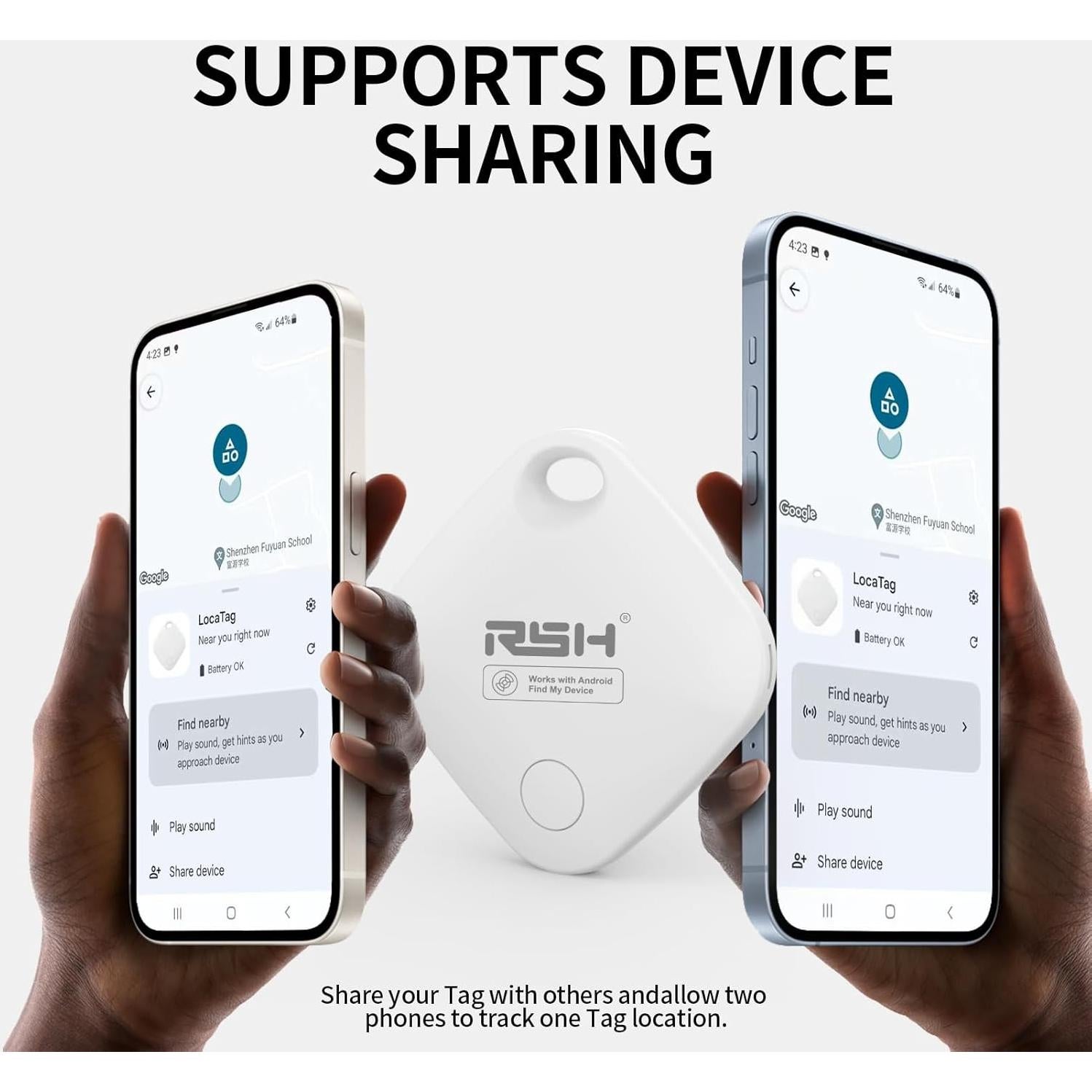 Etiqueta de Seguimiento Bluetooth RSH para Equipaje - 4 Unidades