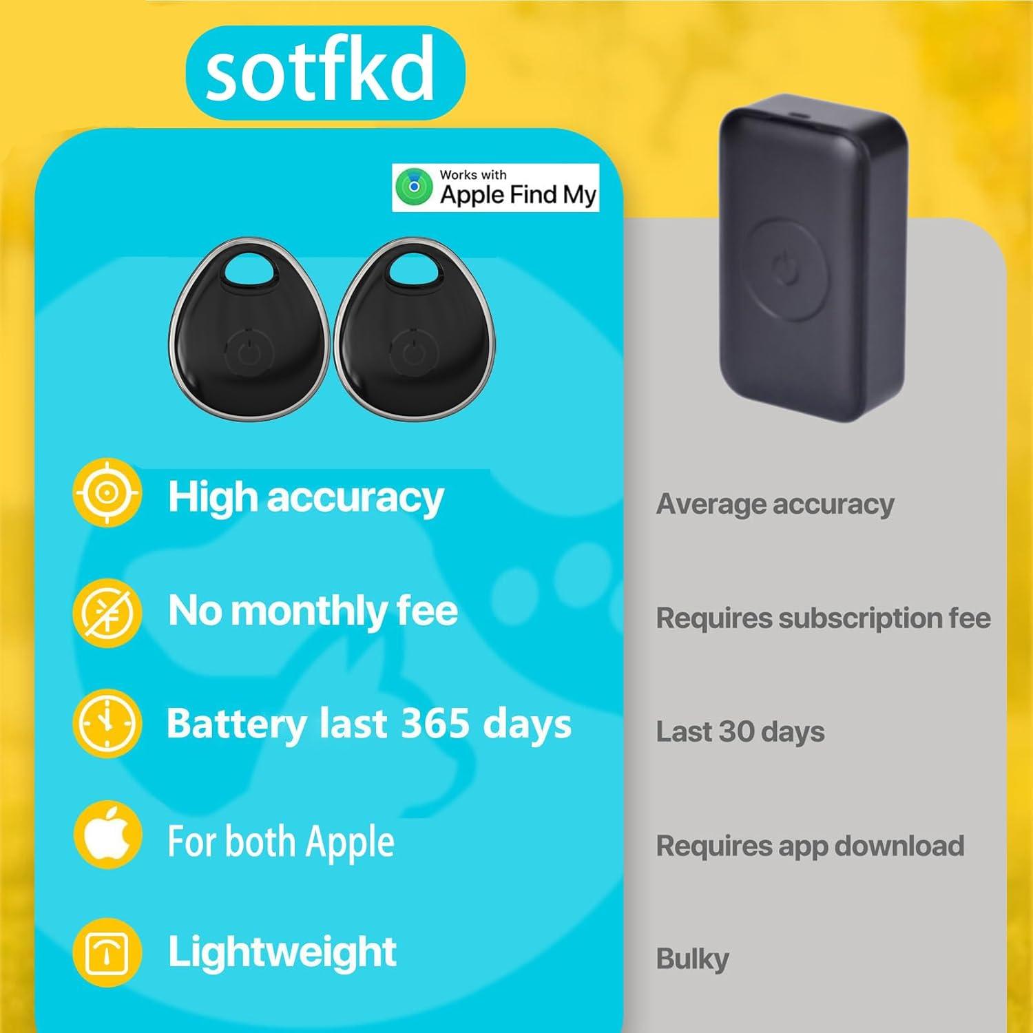 Paquete de 2 Rastreadores GPS Sotfkd para Vehículos iOS