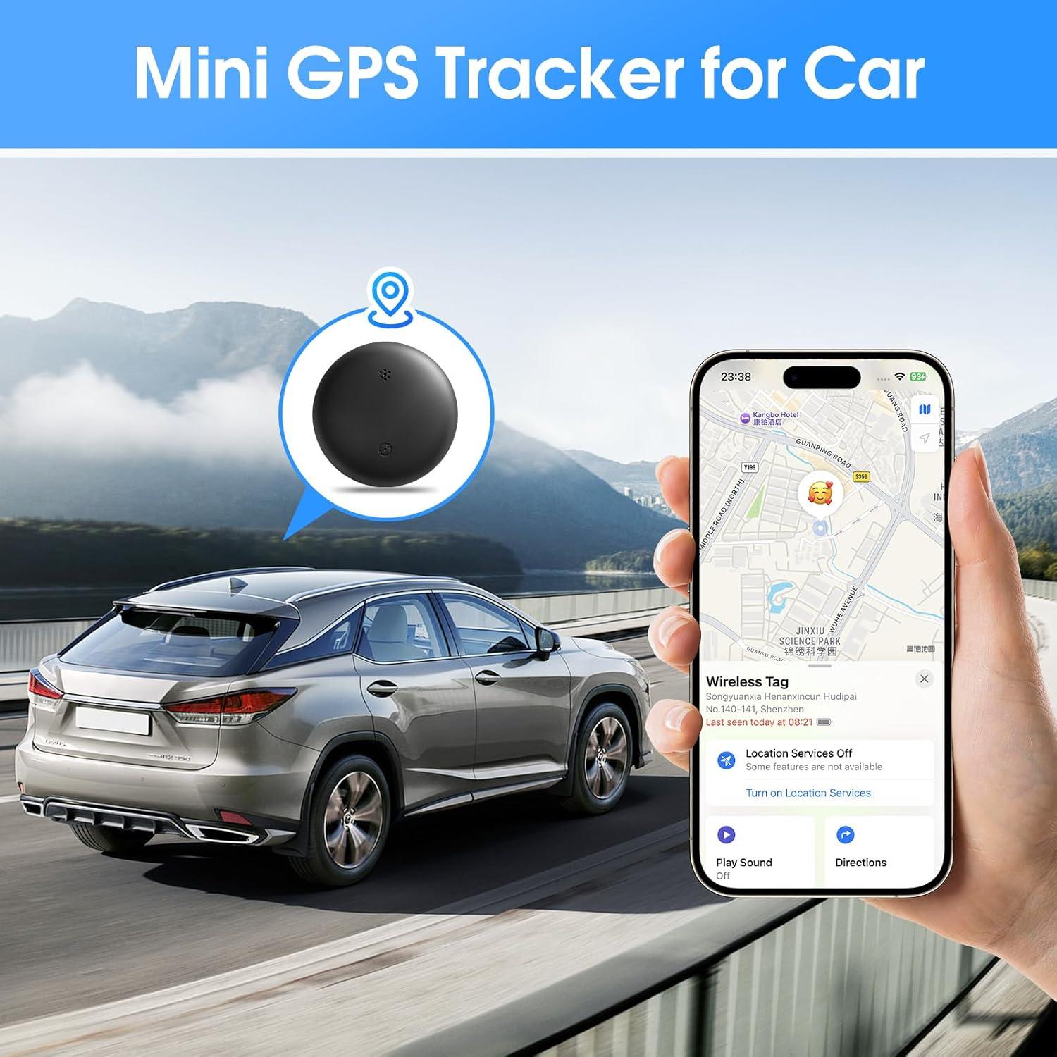 Mini Rastreador GPS Wuaerdy para Vehículos iOS, Localizador Magnético