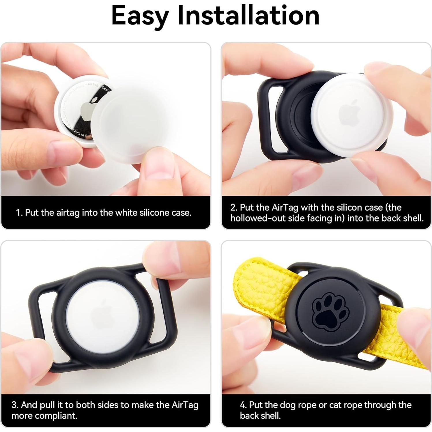 Soporte para Collar de Perro Airtag Citymore 2 Paquetes IPX8