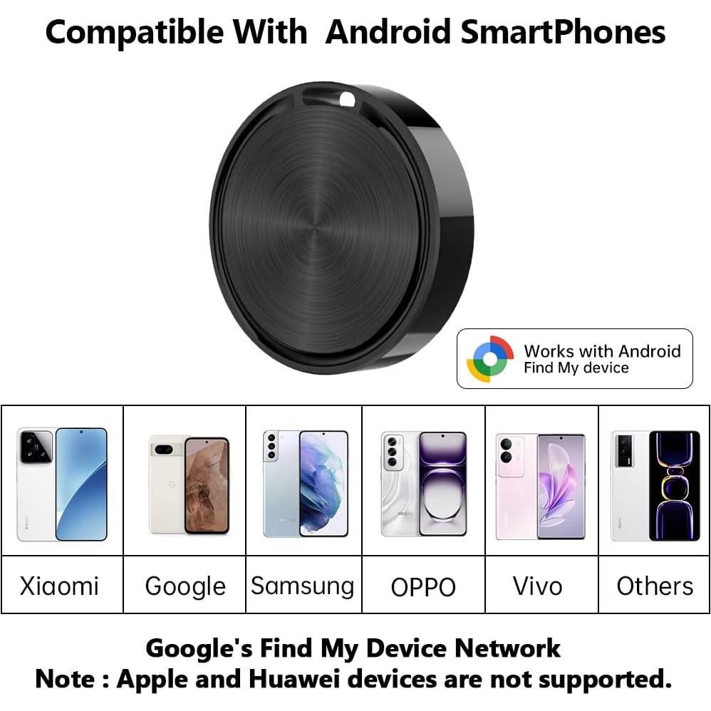 Etiqueta de Rastreo Inteligente Mailv F8 para Android - Negro