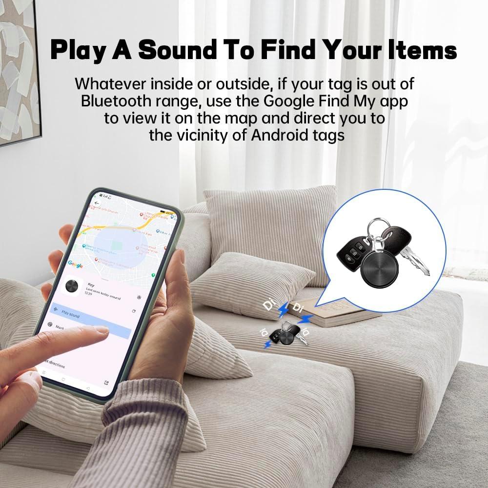 Etiqueta de Rastreo Inteligente Mailv F8 para Android - Negro
