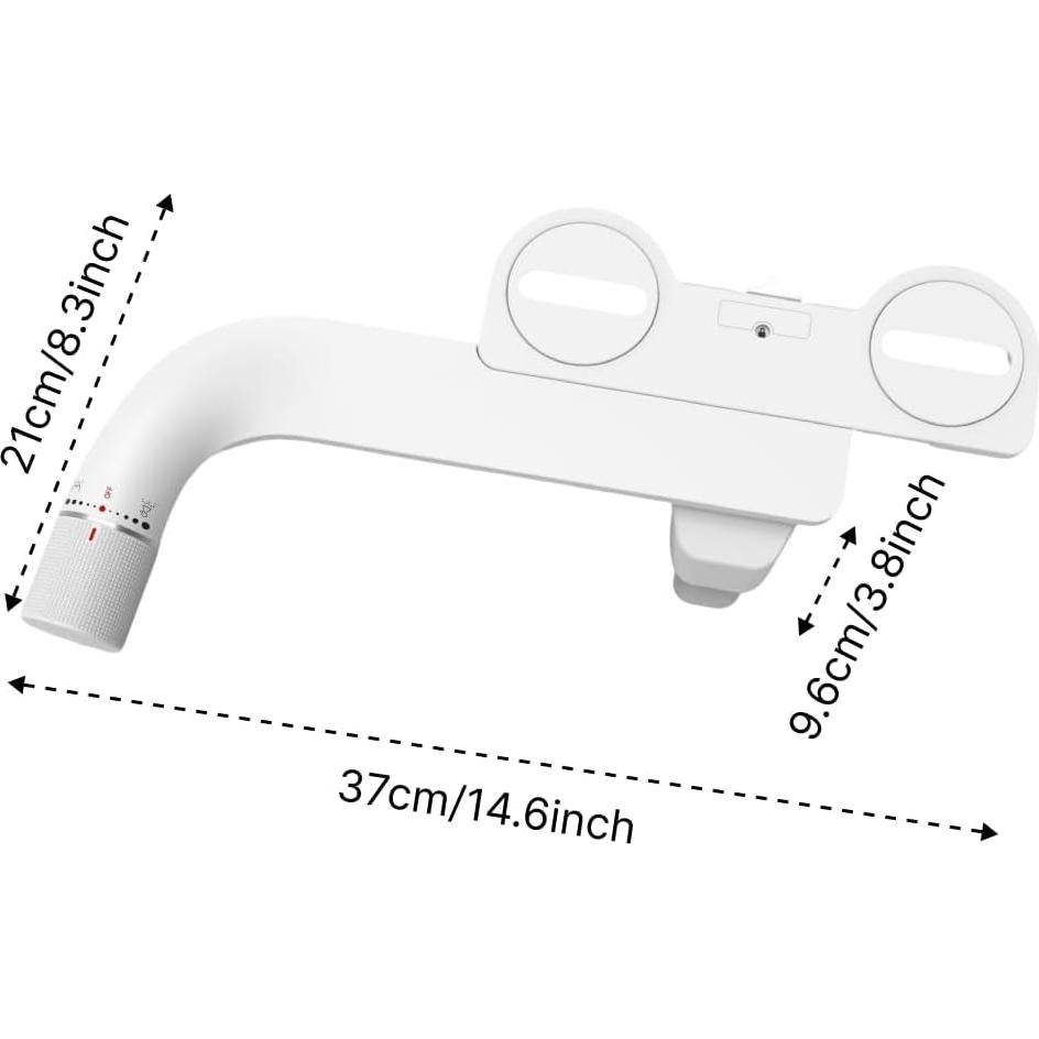 Bidet Ultra Delgado Flowyspa con Doble Boquilla y Ajuste de Agua