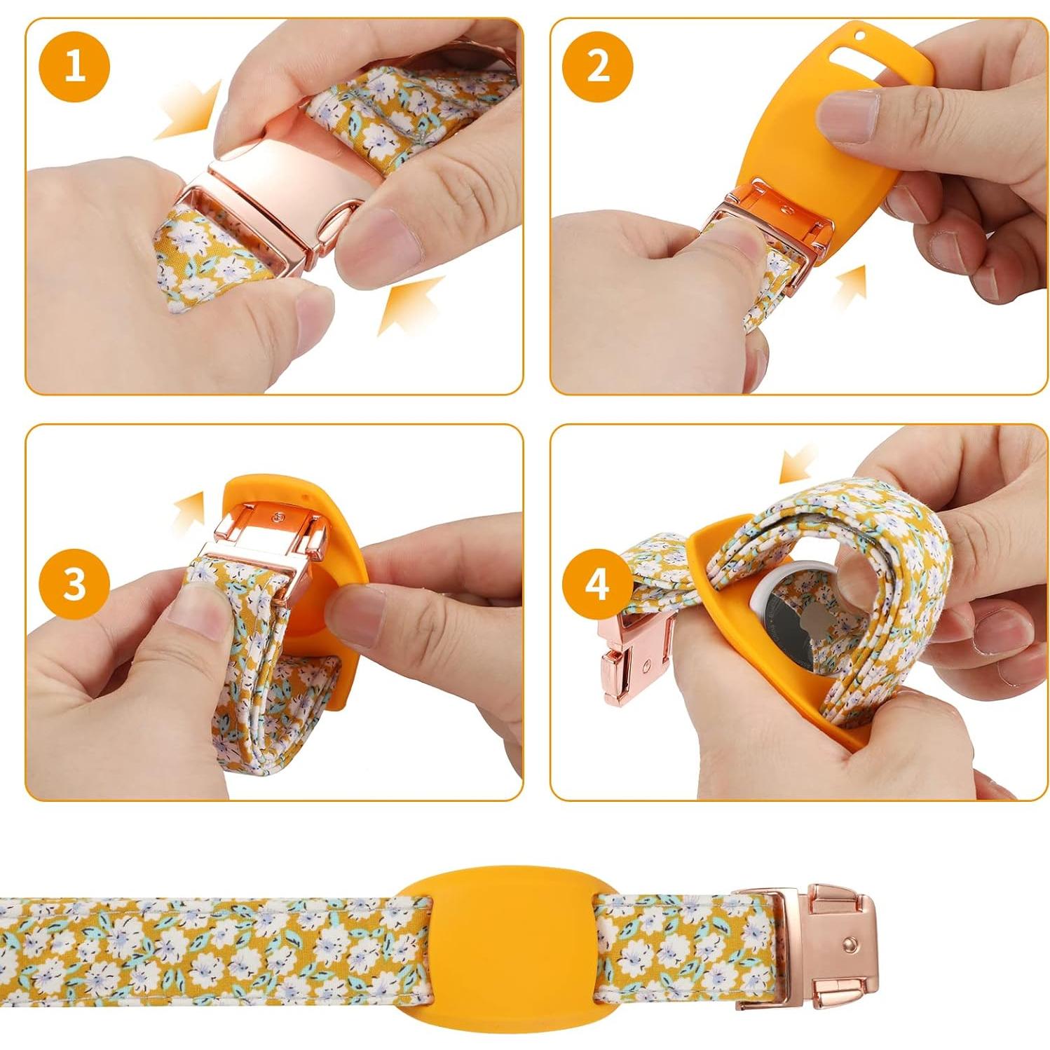 Soporte Antipérdida para Collar de Perro Gokotta Negro