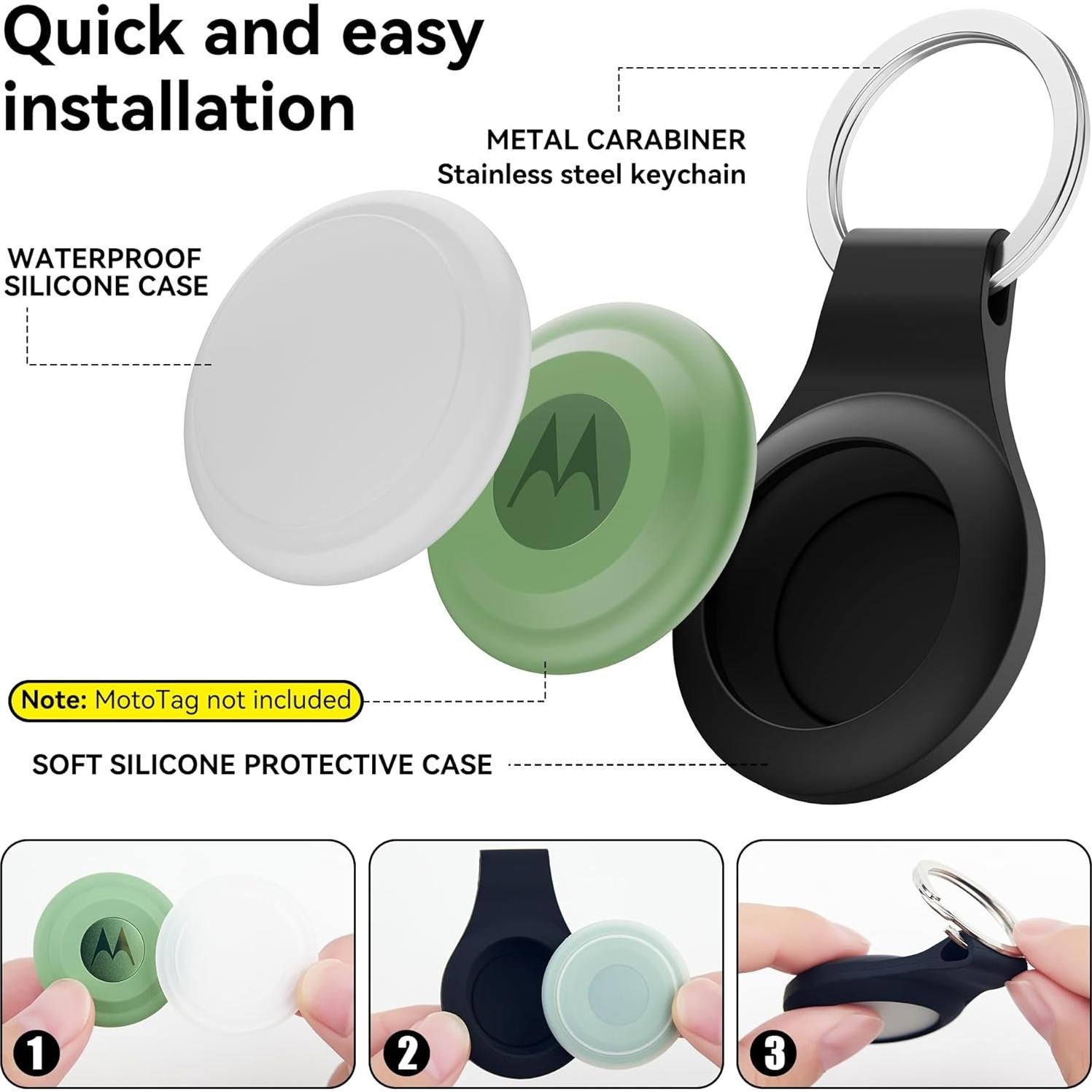 Funda de Silicona Impermeable SkyArmor para Moto Tag - 6 Colores