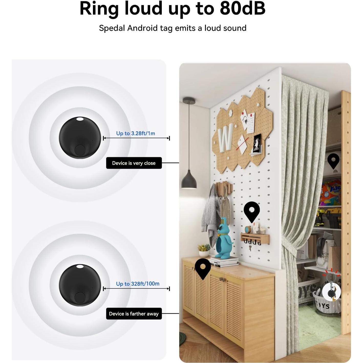 Rastreador Bluetooth Spedal 1 PC Universal para Llaves y Artículos