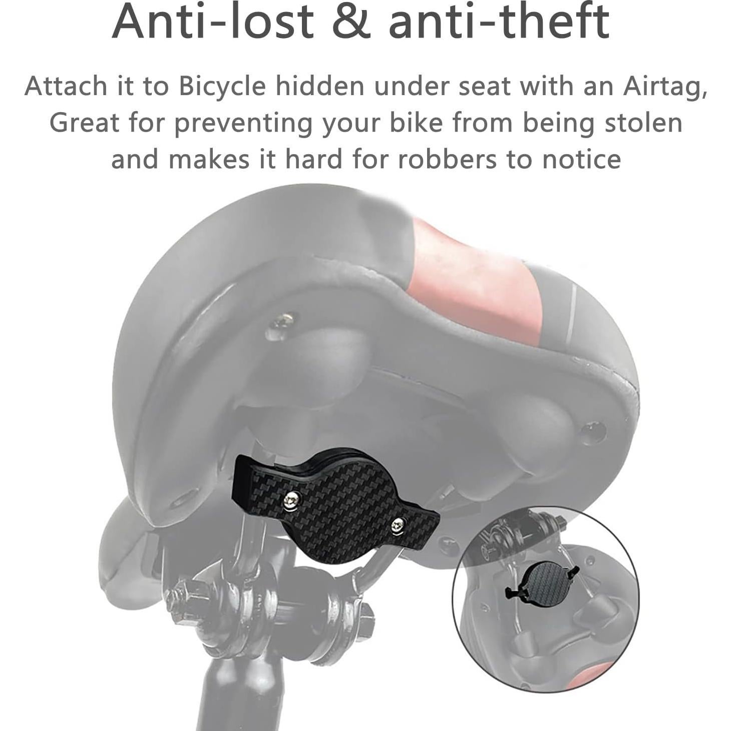 Soporte de bicicleta SAKU para AirTag oculto, antirrobo