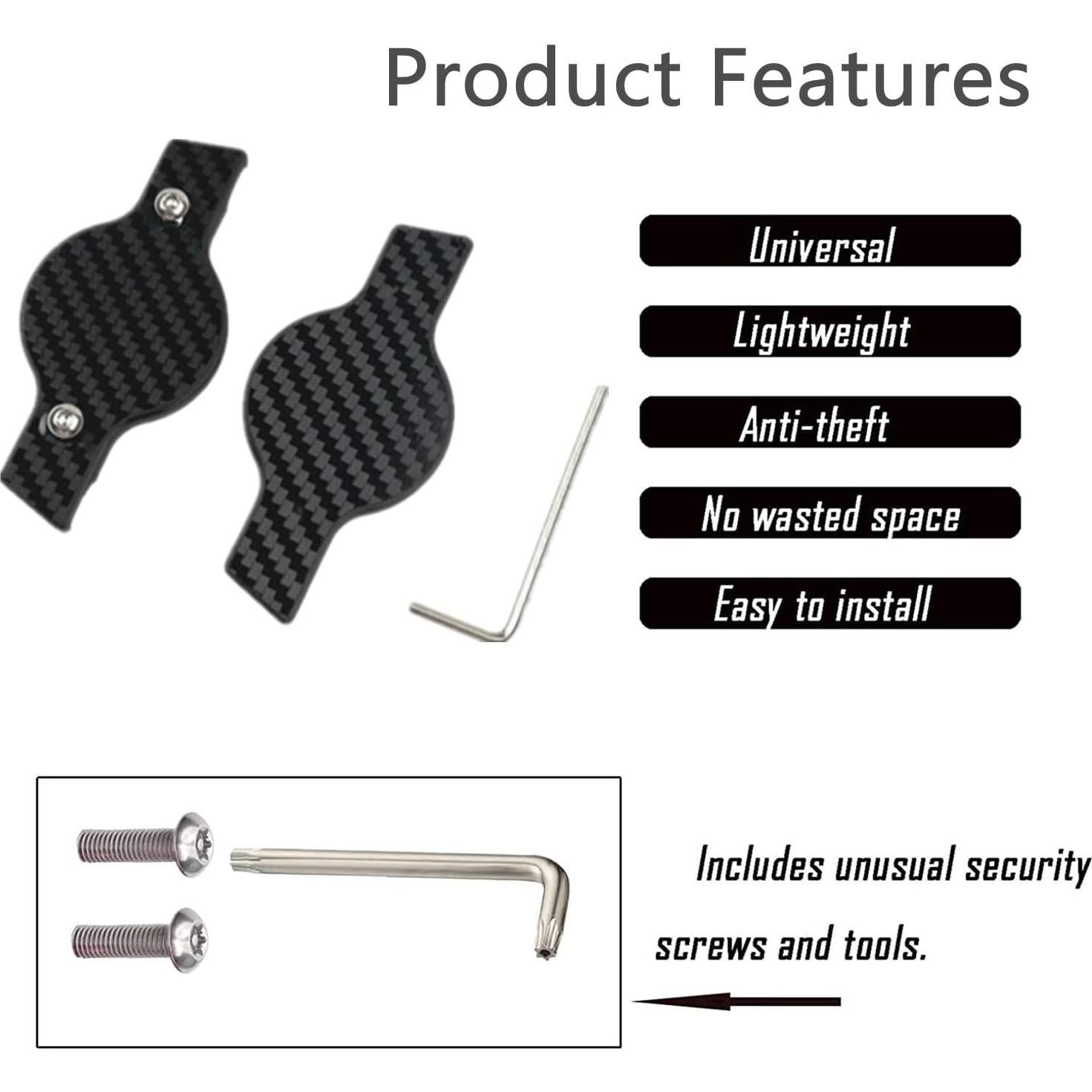 Soporte de bicicleta SAKU para AirTag oculto, antirrobo