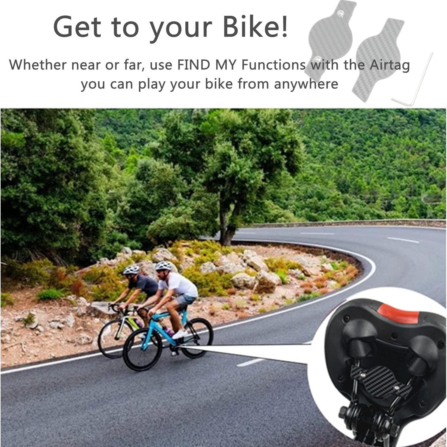 Soporte de bicicleta SAKU para AirTag oculto, antirrobo