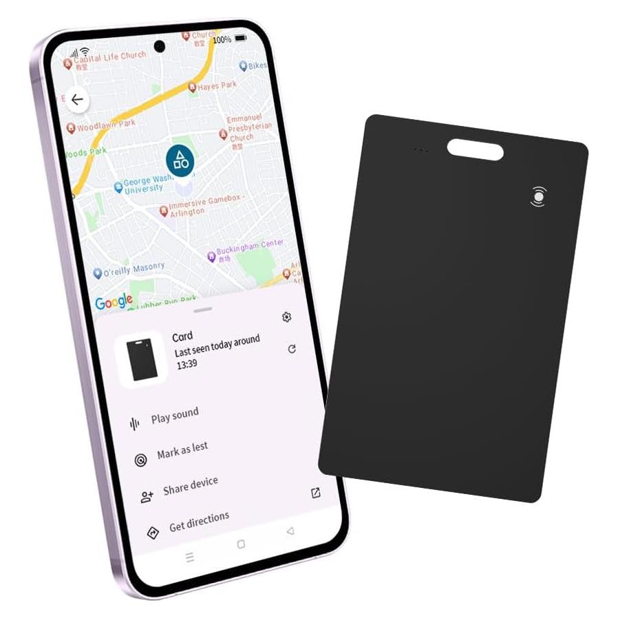 Rastreador de Tarjeta Inteligente MaiLv K2 Negro Inalámbrico