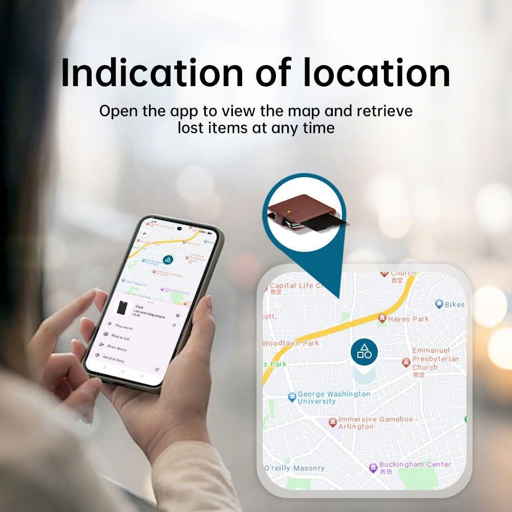 Rastreador de Tarjeta Inteligente MaiLv K2 Negro Inalámbrico