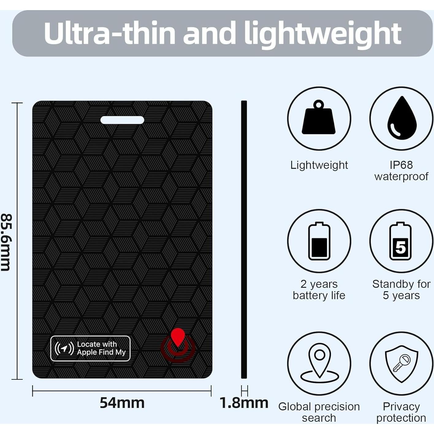 Tarjeta Rastreadora Bluetooth Fortunepro Dahe IP68 1.8mm