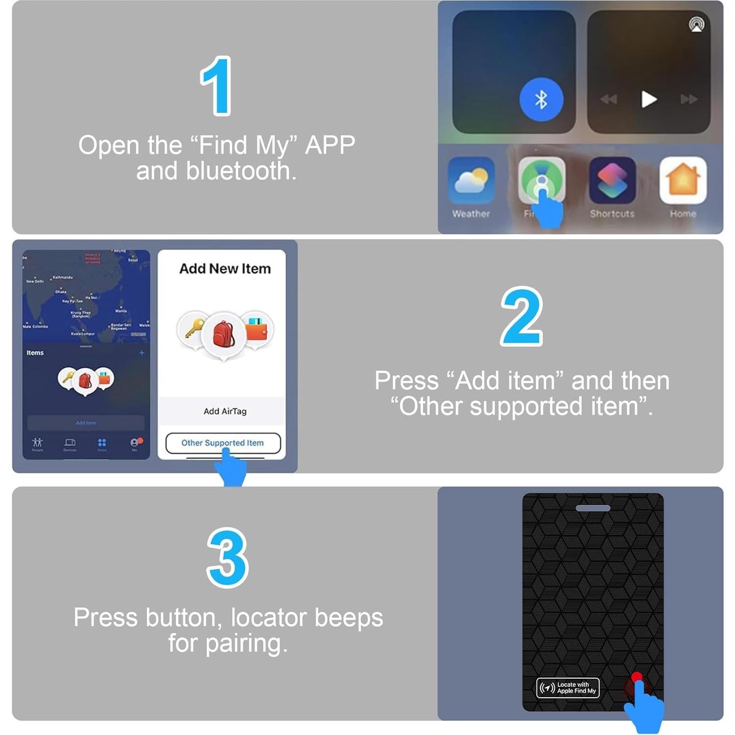 Tarjeta Rastreadora Bluetooth Fortunepro Dahe IP68 1.8mm