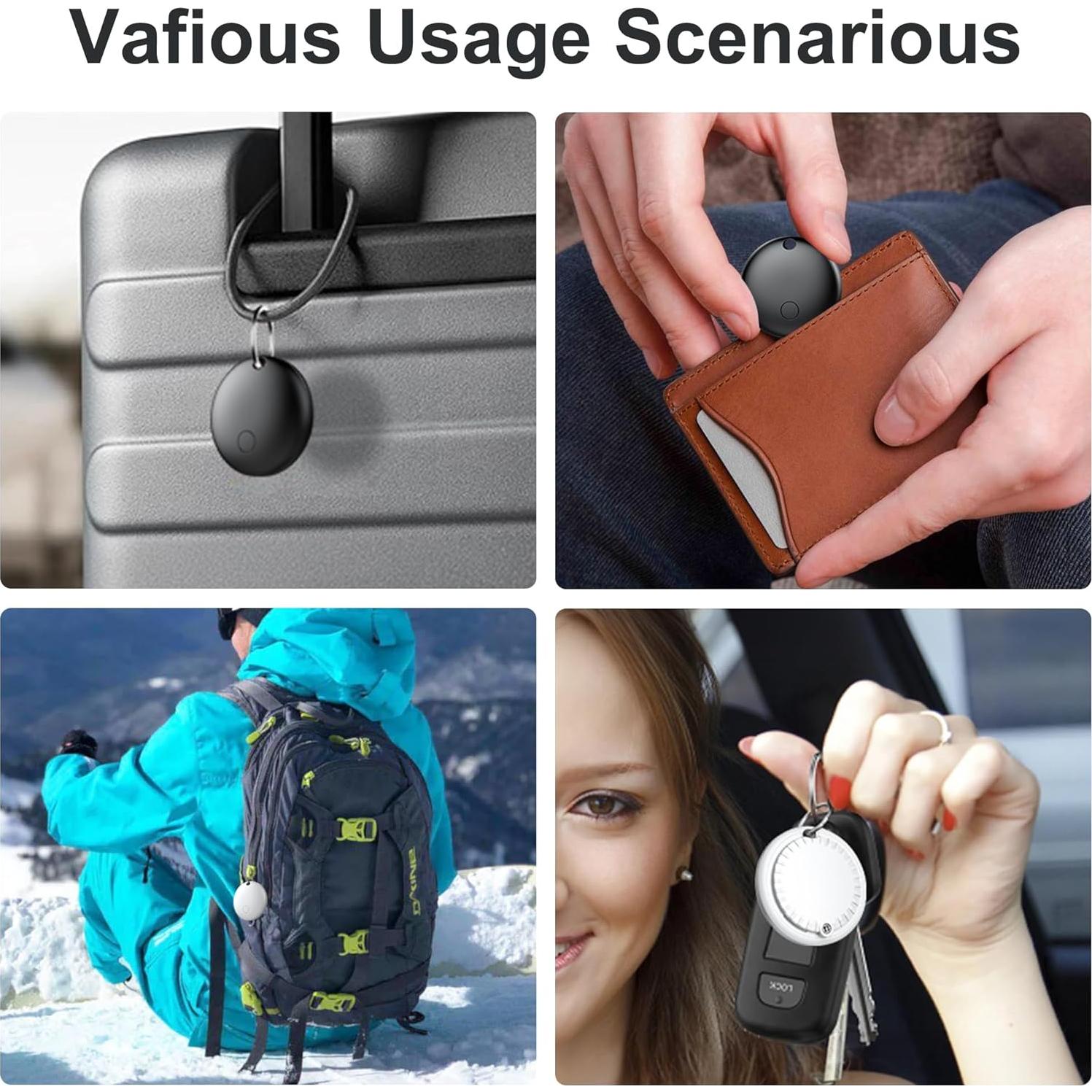 Etiquetas Localizadoras Crdmtk para Objetos y Mascotas - 4 Pack