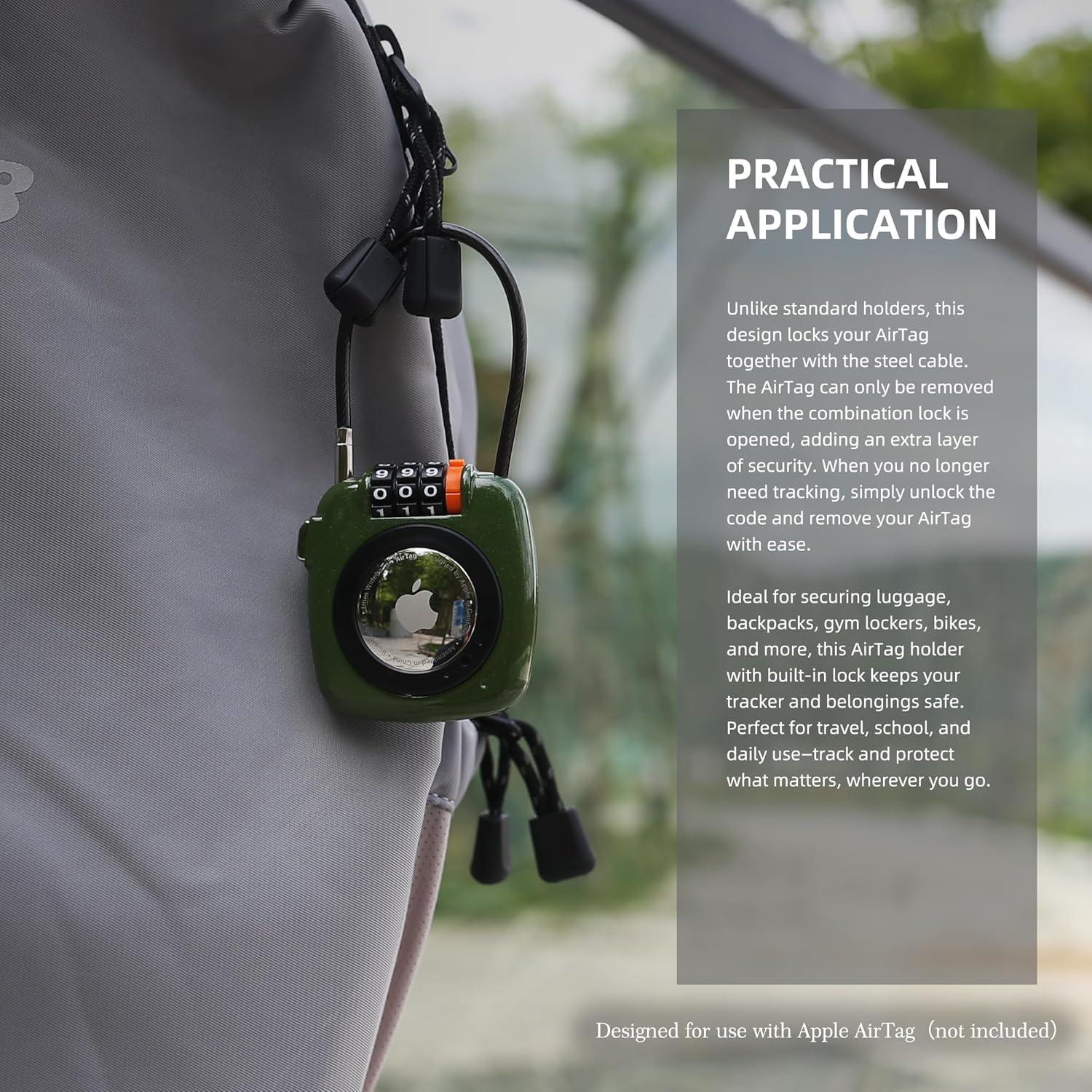 Soporte Antirrobo para AirTag UP Security con Candado Combinado