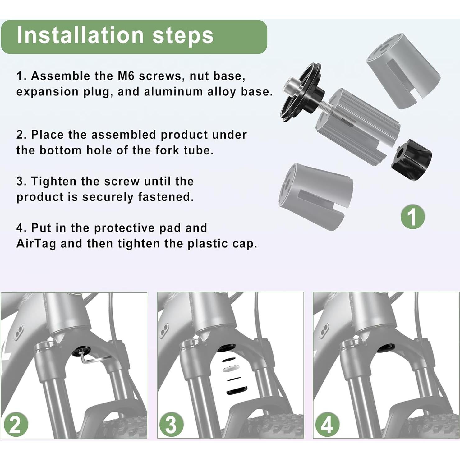 Soporte para AirTag en Bicicleta EFEALL - Resistente al Agua