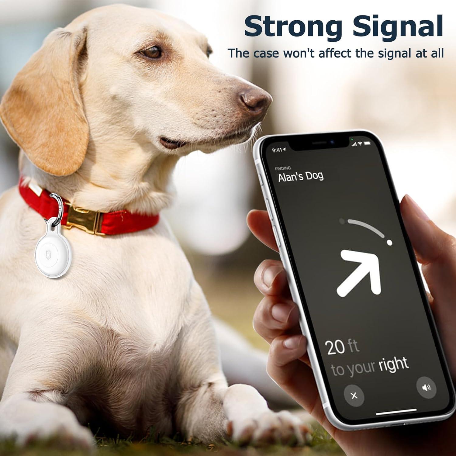 Paquete de 4 Soportes de Silicona IPX8 para Apple Airtag