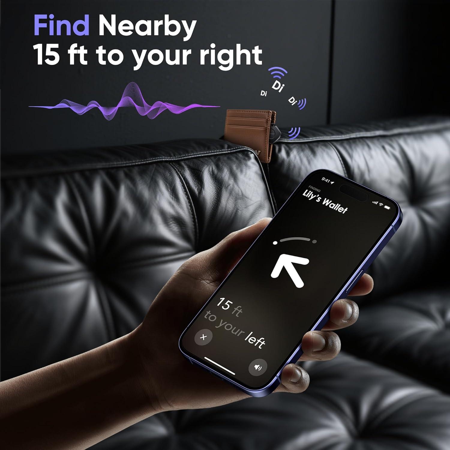 Paquete de 4 Etiquetas KINDEEP Air Tracker Bluetooth iOS