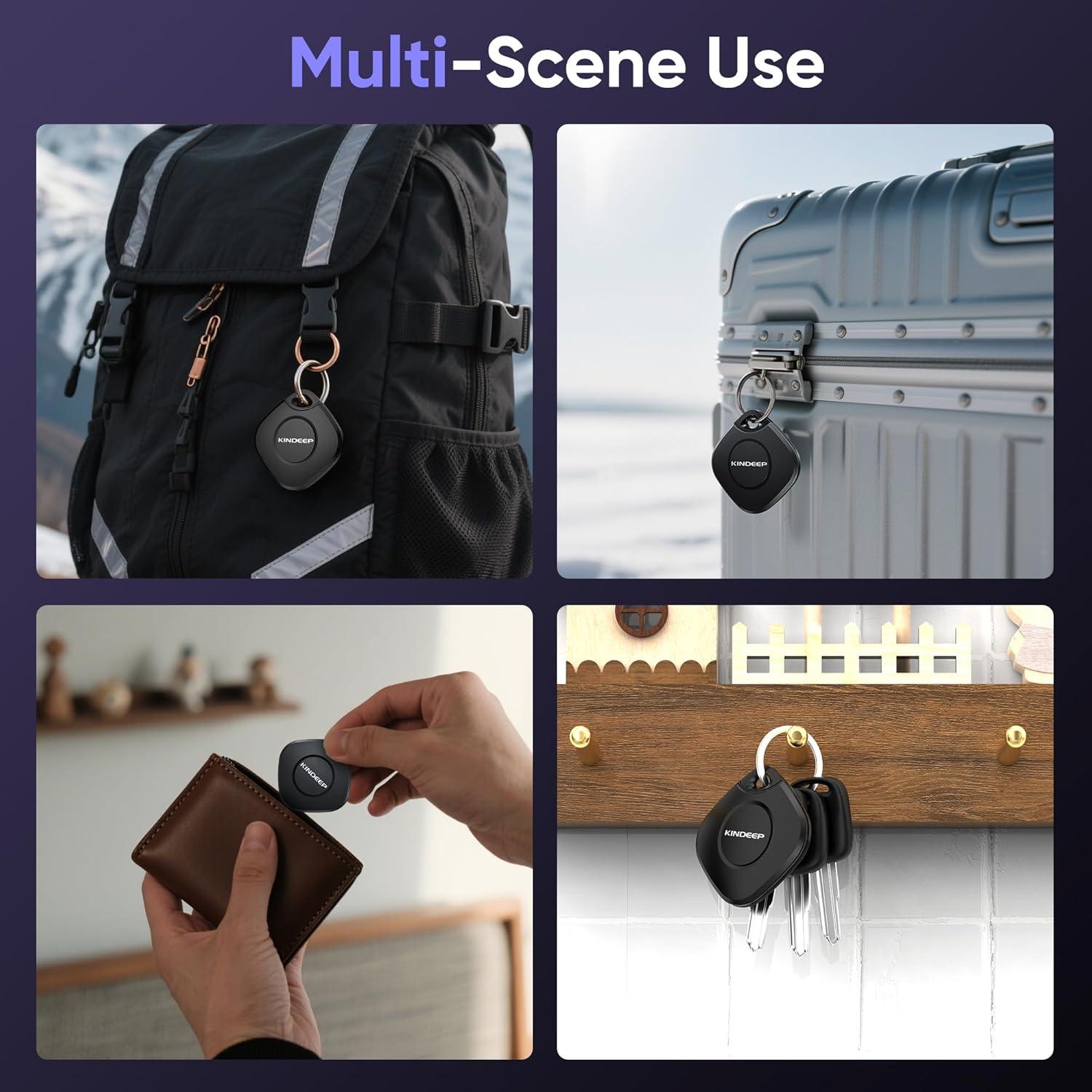 Paquete de 4 Etiquetas KINDEEP Air Tracker Bluetooth iOS