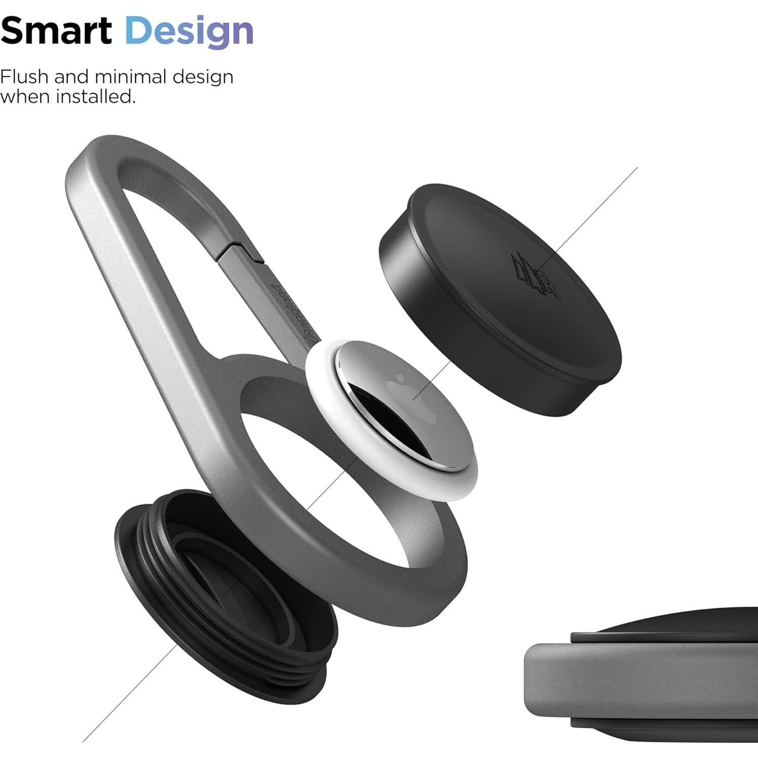 Soporte Carabiner AirTag Rangland Ultra Duradero a Prueba de Agua