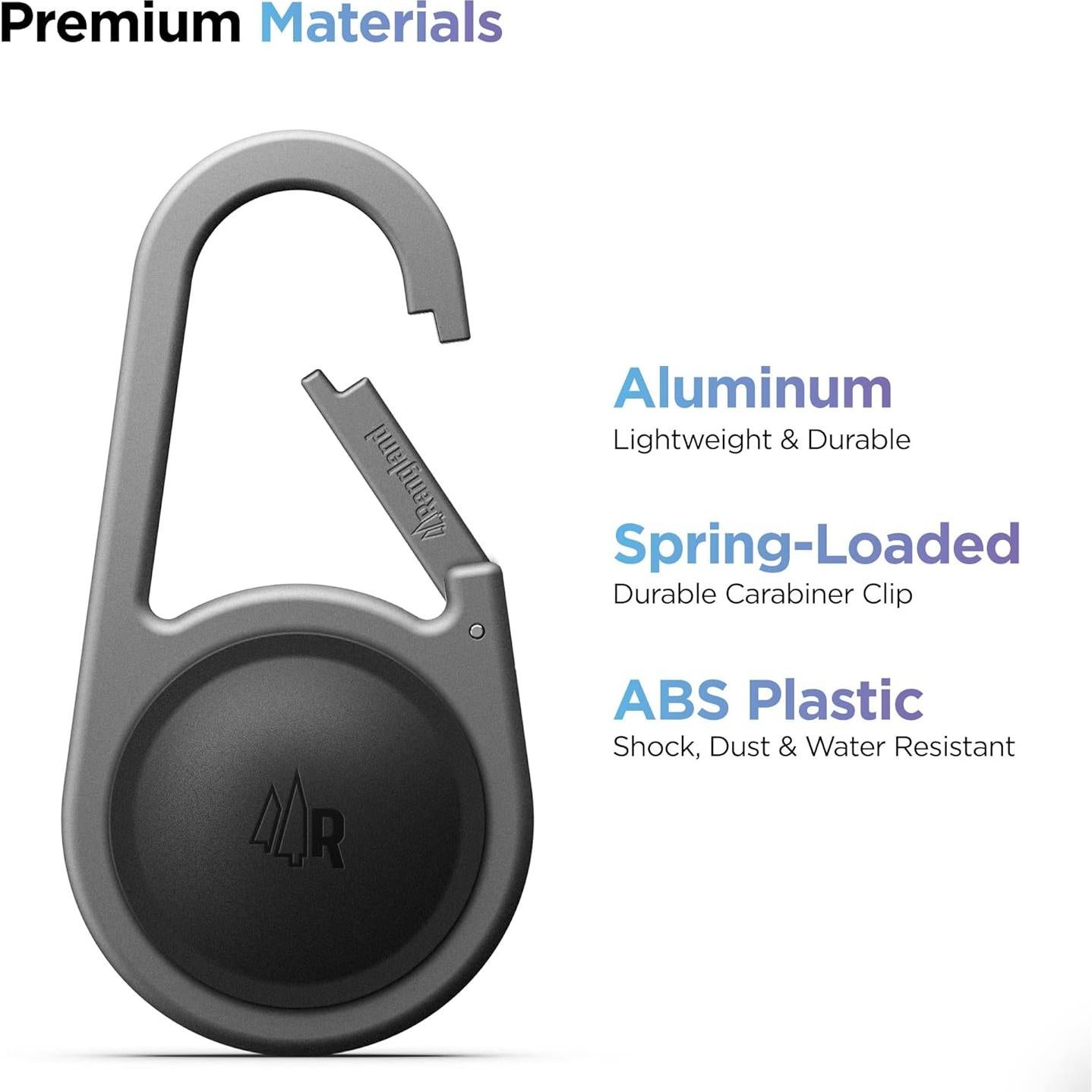 Soporte Carabiner AirTag Rangland Ultra Duradero a Prueba de Agua