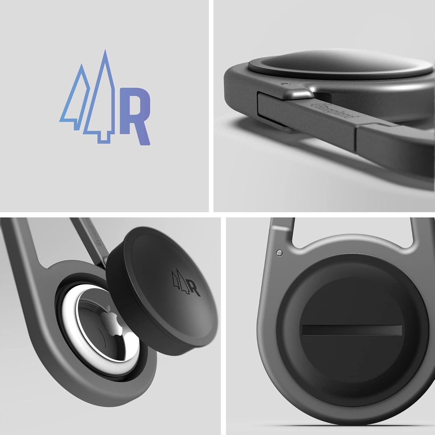 Soporte Carabiner AirTag Rangland Ultra Duradero a Prueba de Agua