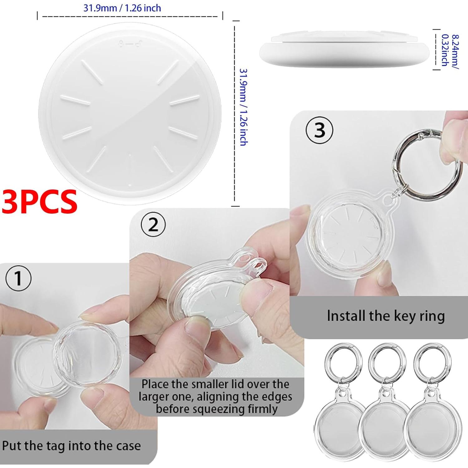 Paquete de 3 rastreadores Bluetooth LAOLASEED HTAG - Localizador de llaves