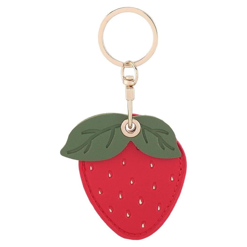 Soporte de Llavero Airtag Fresa SOFPLATE - Cuero Imitación