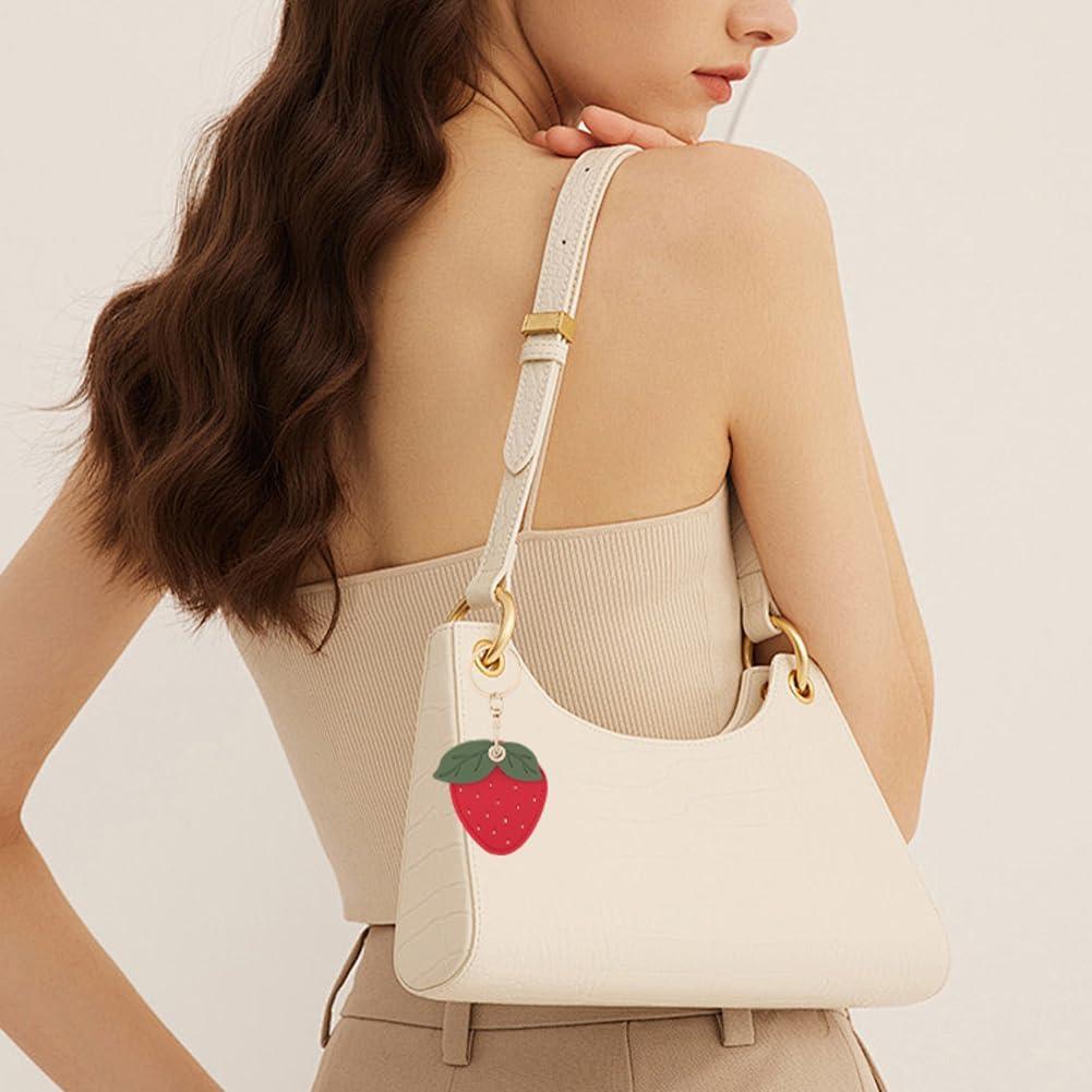 Soporte de Llavero Airtag Fresa SOFPLATE - Cuero Imitación