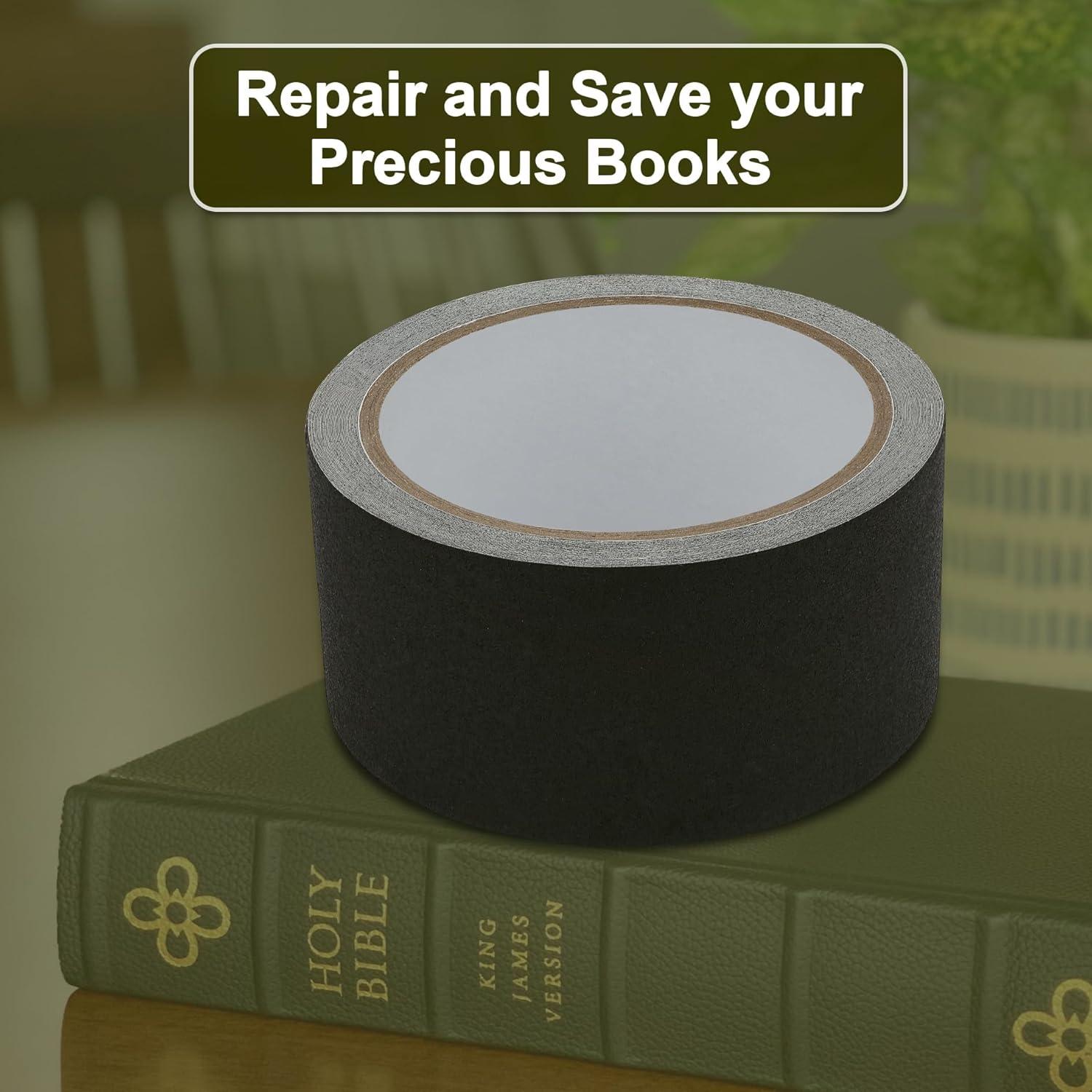 Cinta de Reparación de Encuadernación de Tela SICCOMA 10.06m Negra