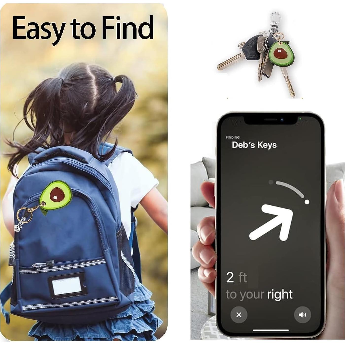 Funda de llavero de silicona iiEASEST 2 piezas GPS para mascotas