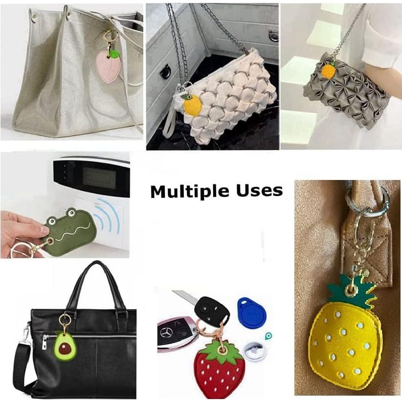 Funda de llavero de silicona iiEASEST 2 piezas GPS para mascotas