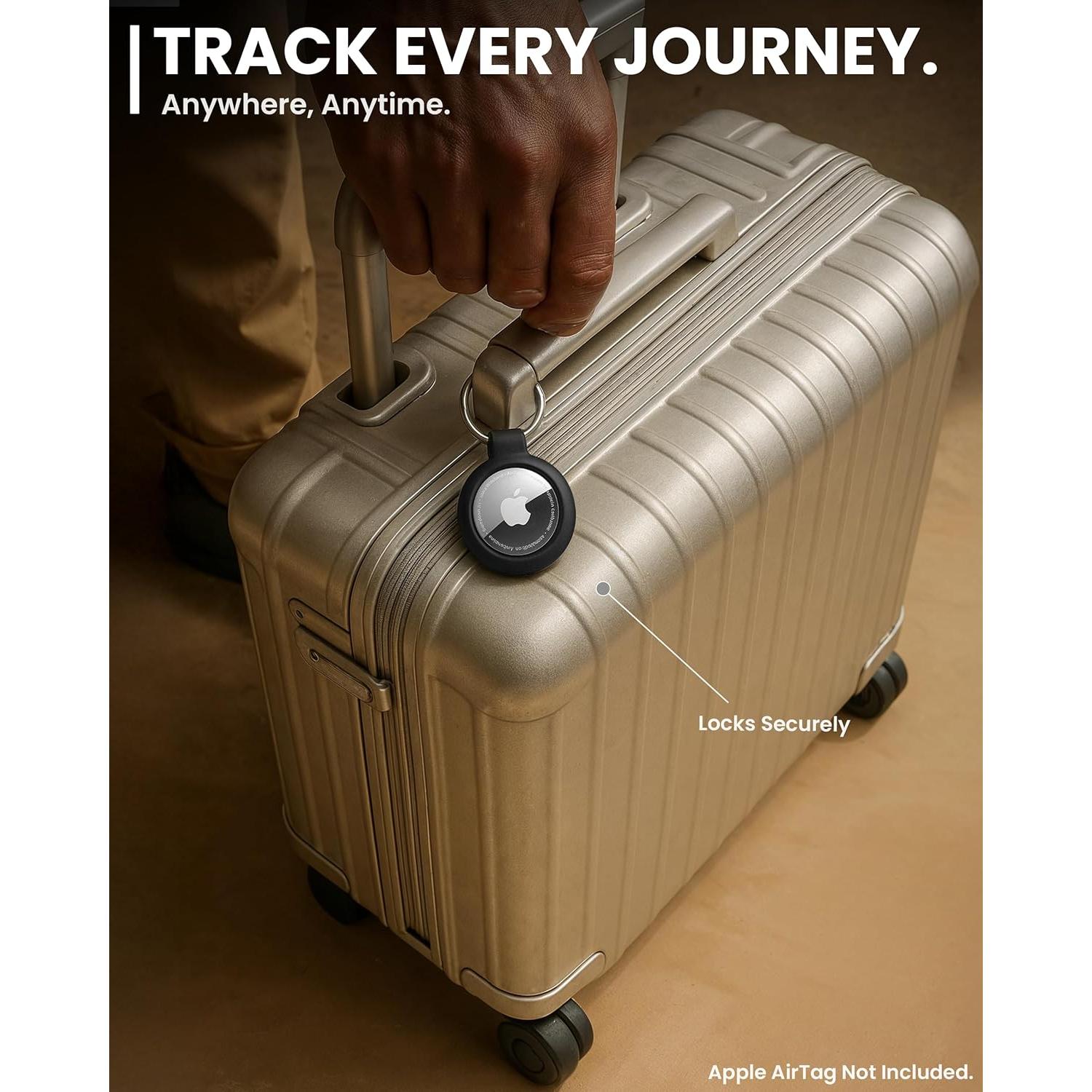 Soporte para Llavero EVEO Apple AirTag - Paquete de 4 Fundas