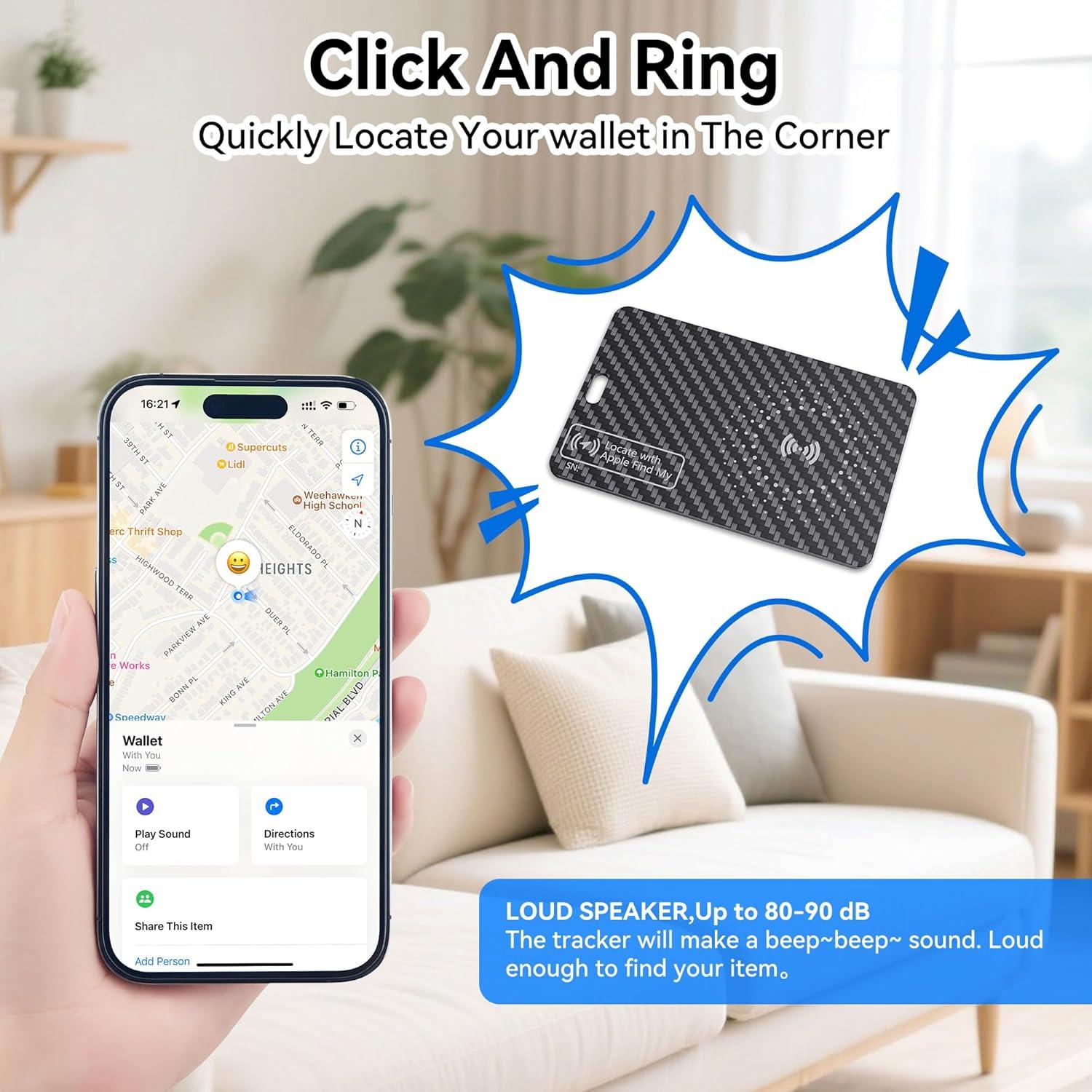 Rastreador Bluetooth LandForce Air-Tag para iPhone - IP68