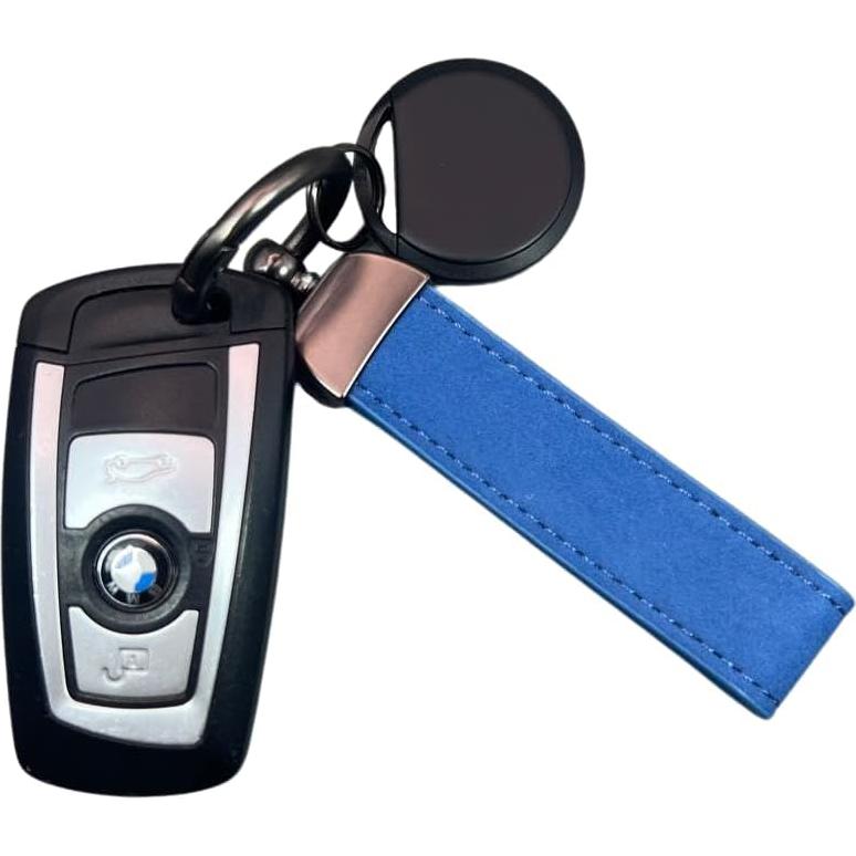 Rastreador GPS Compacto con Llavero de Cuero - Seguimiento en Tiempo Real