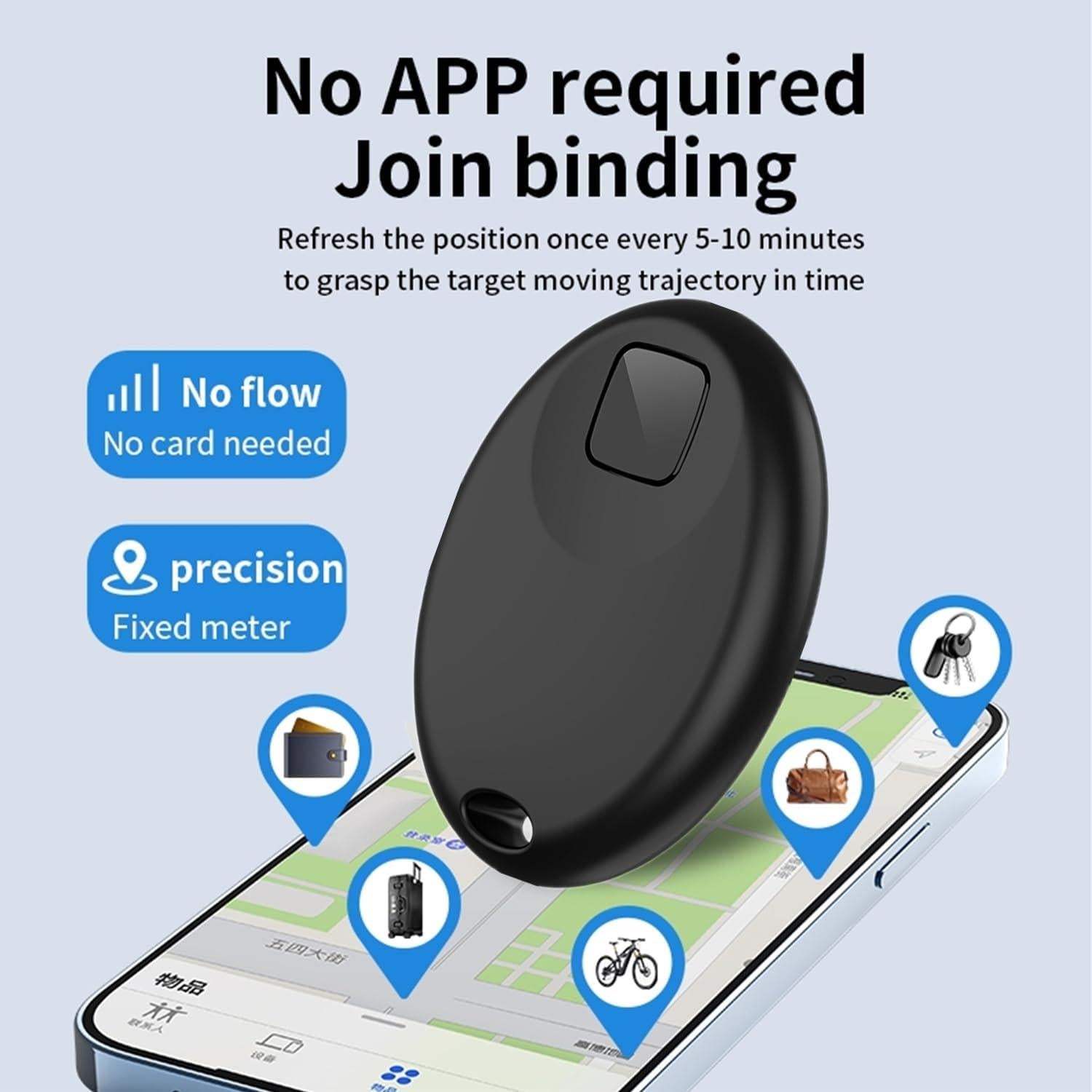 Paquete de 4 Air Tags Densleonis - Localizador Bluetooth iOS