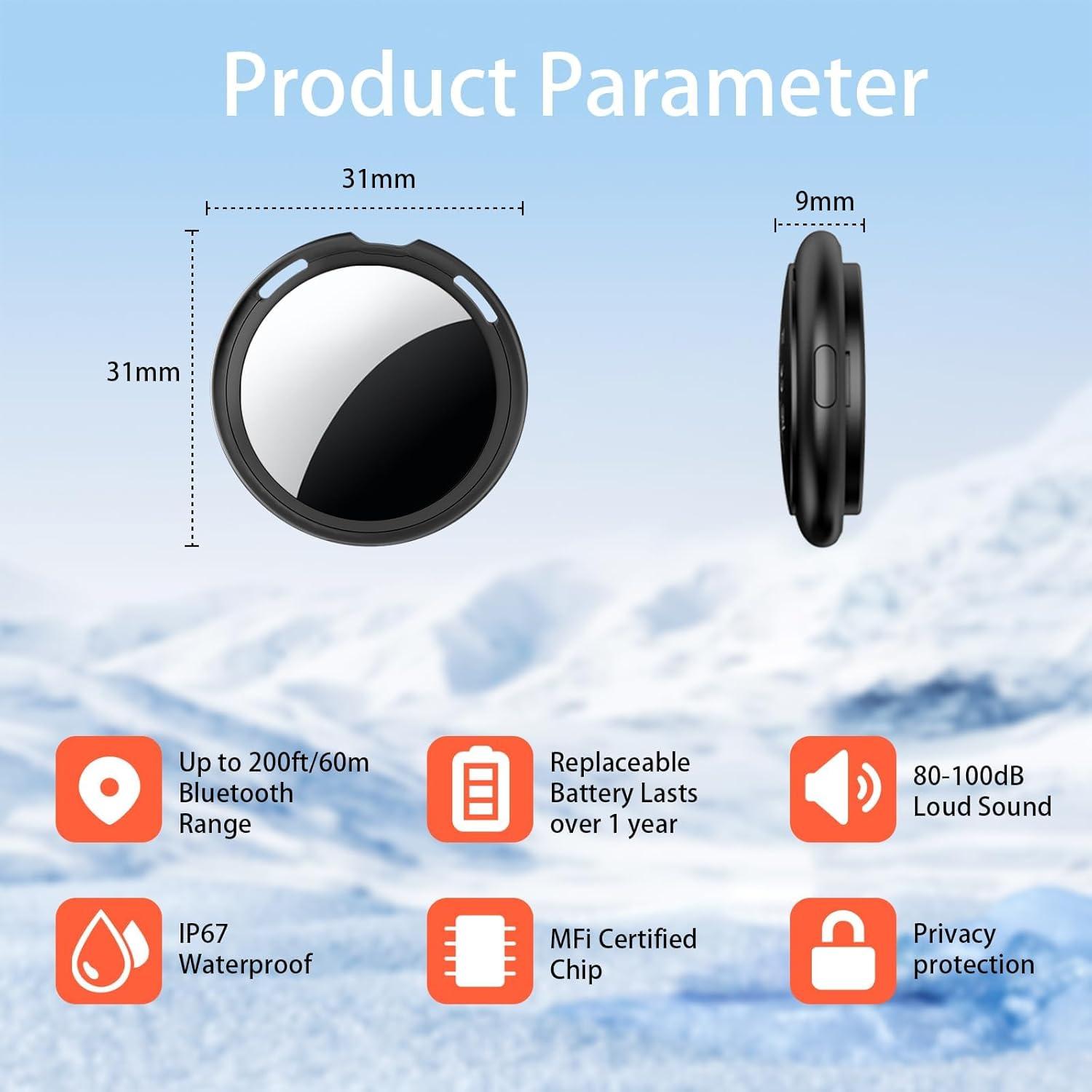 Paquete de 2 Localizadores Bluetooth AMZSMT para iOS