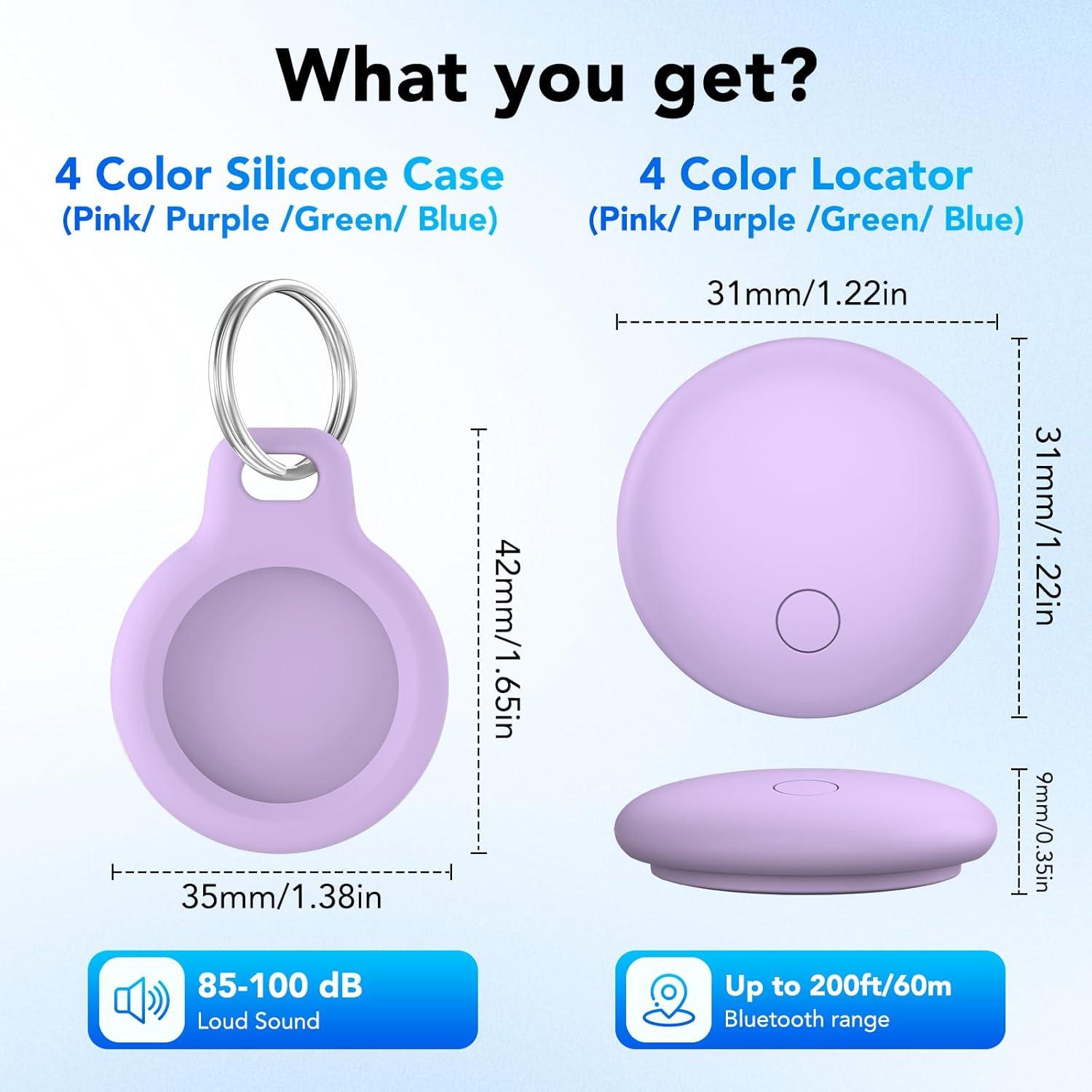 Etiquetas de Rastreo Bluetooth CASCHO S3 - Paquete de 4