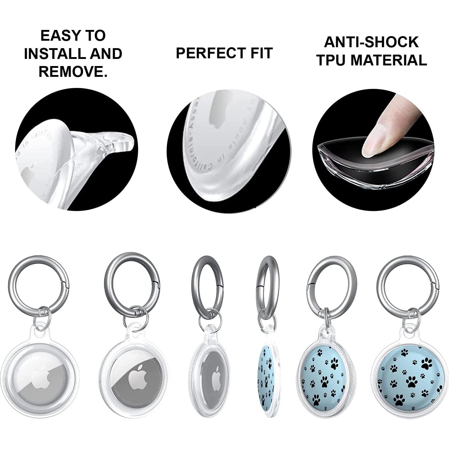 Funda Protectora TPU para Apple Airtags Xtremepads - Piel de Leopardo